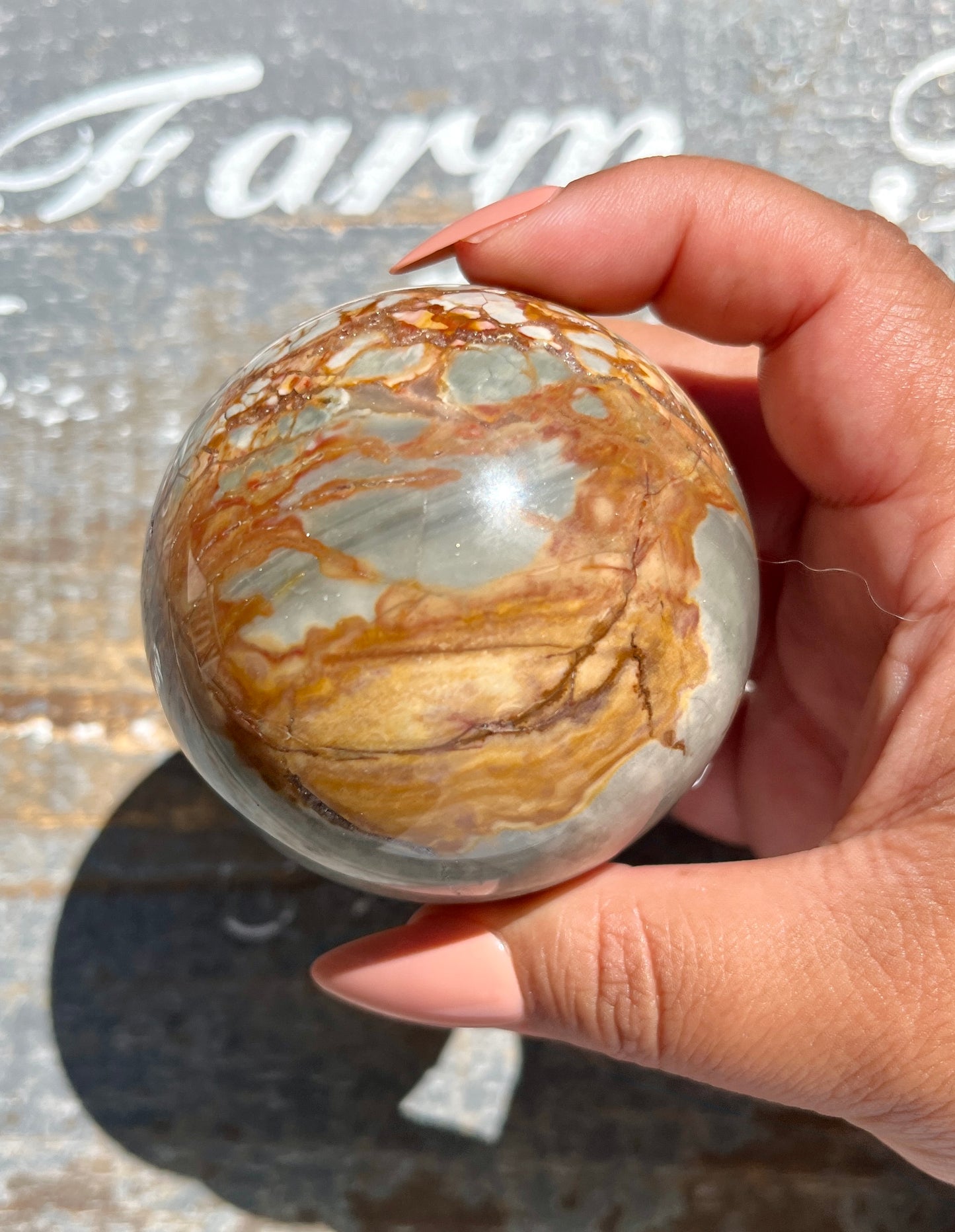 Gorgeous Ibis Jasper Sphere from Madagascar