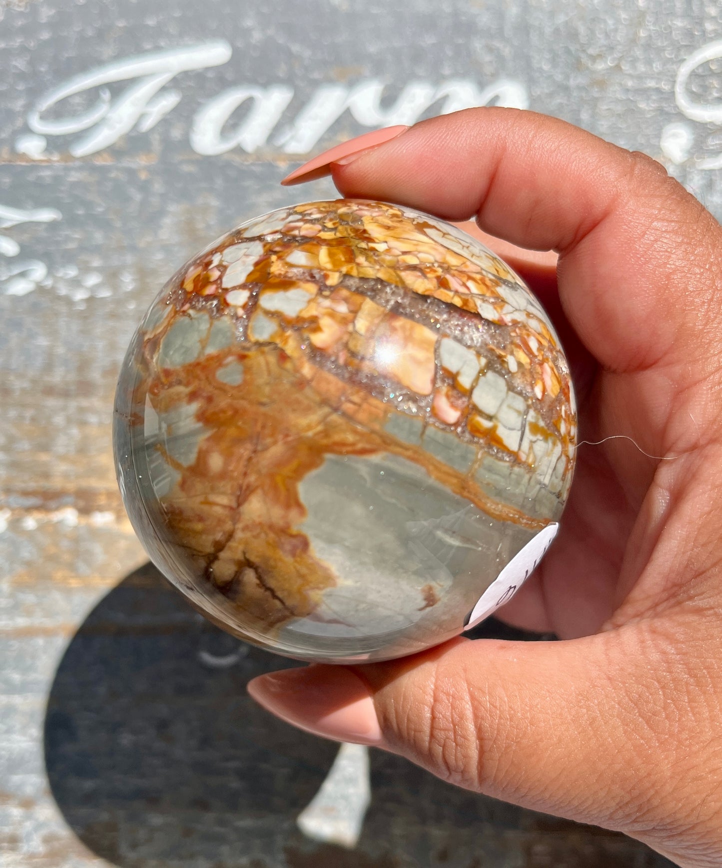 Gorgeous Ibis Jasper Sphere from Madagascar