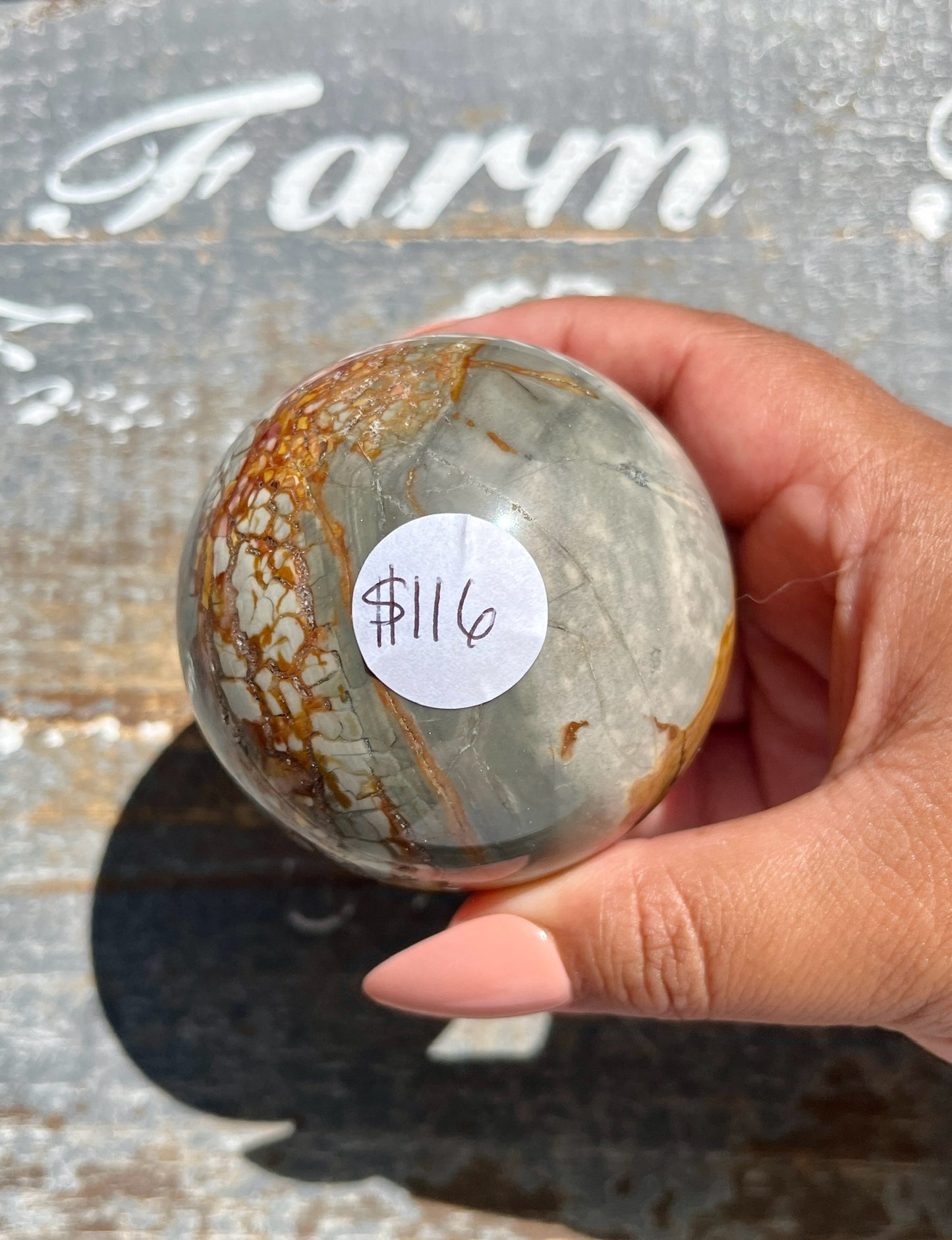 Gorgeous Ibis Jasper Sphere from Madagascar