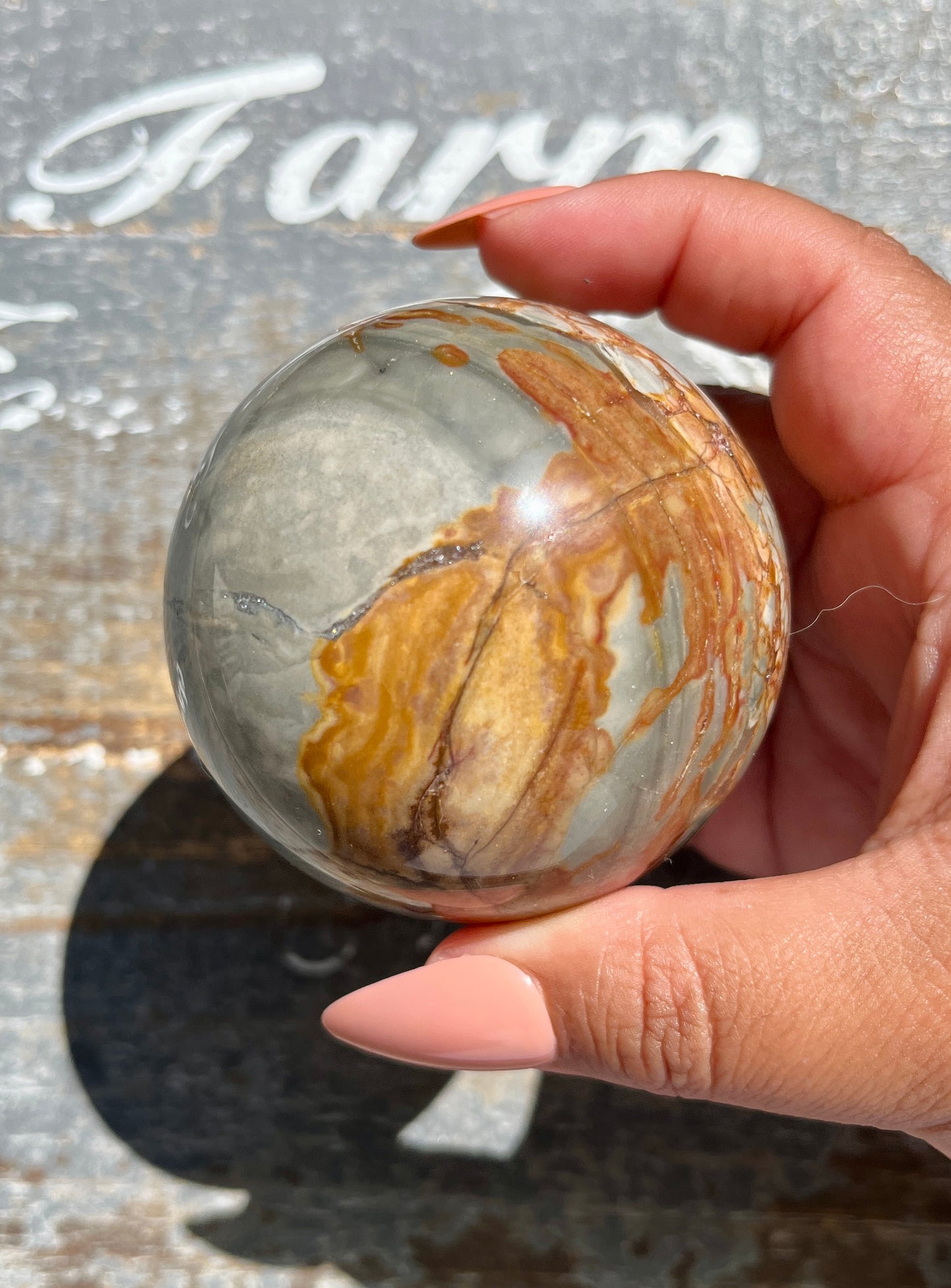 Gorgeous Ibis Jasper Sphere from Madagascar