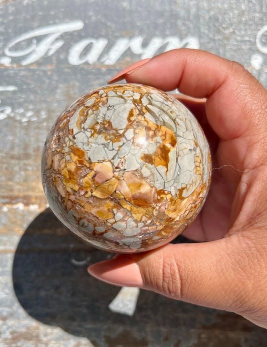 Gorgeous Ibis Jasper Sphere from Madagascar