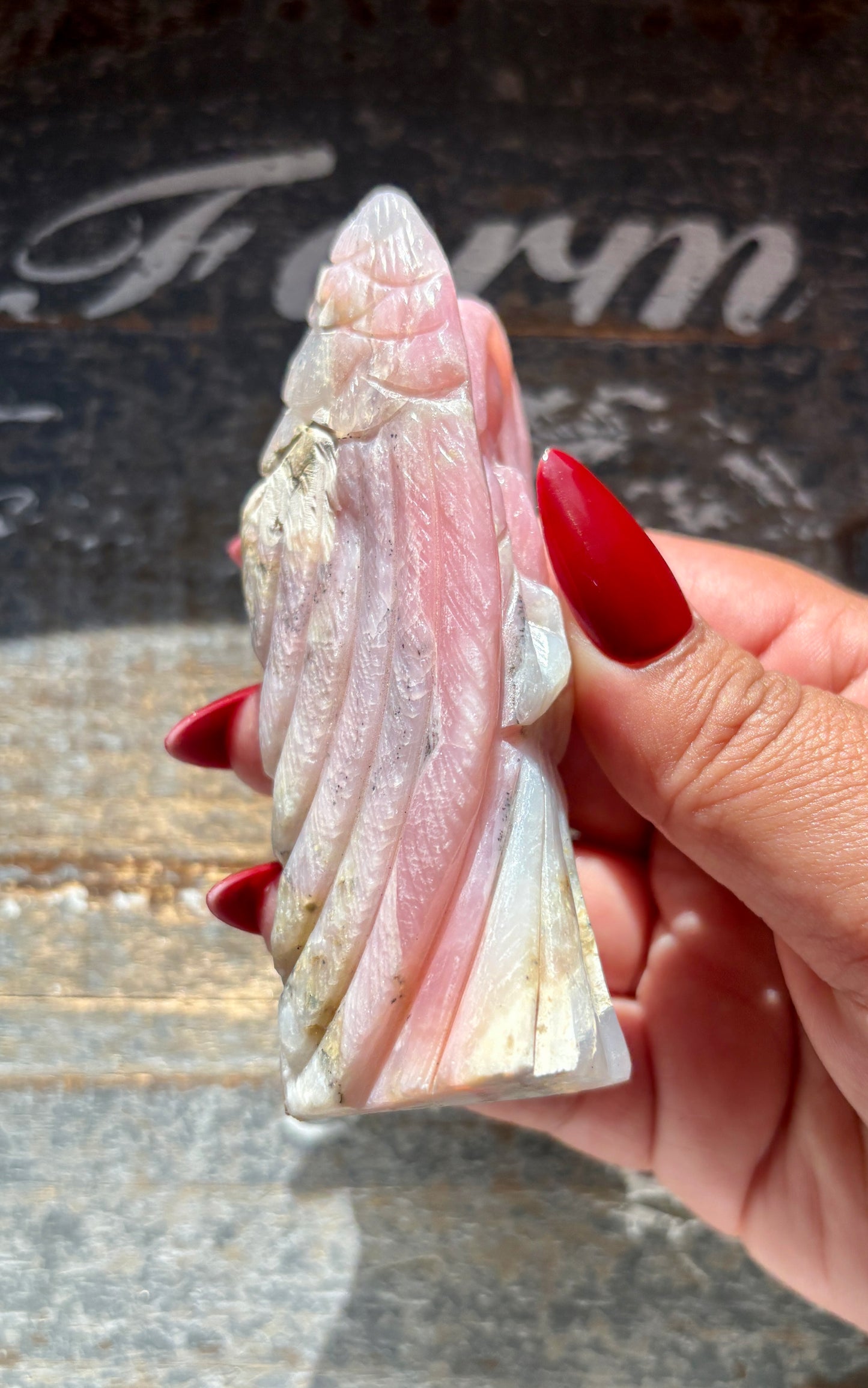 Gorgeous Pink Opal Angel