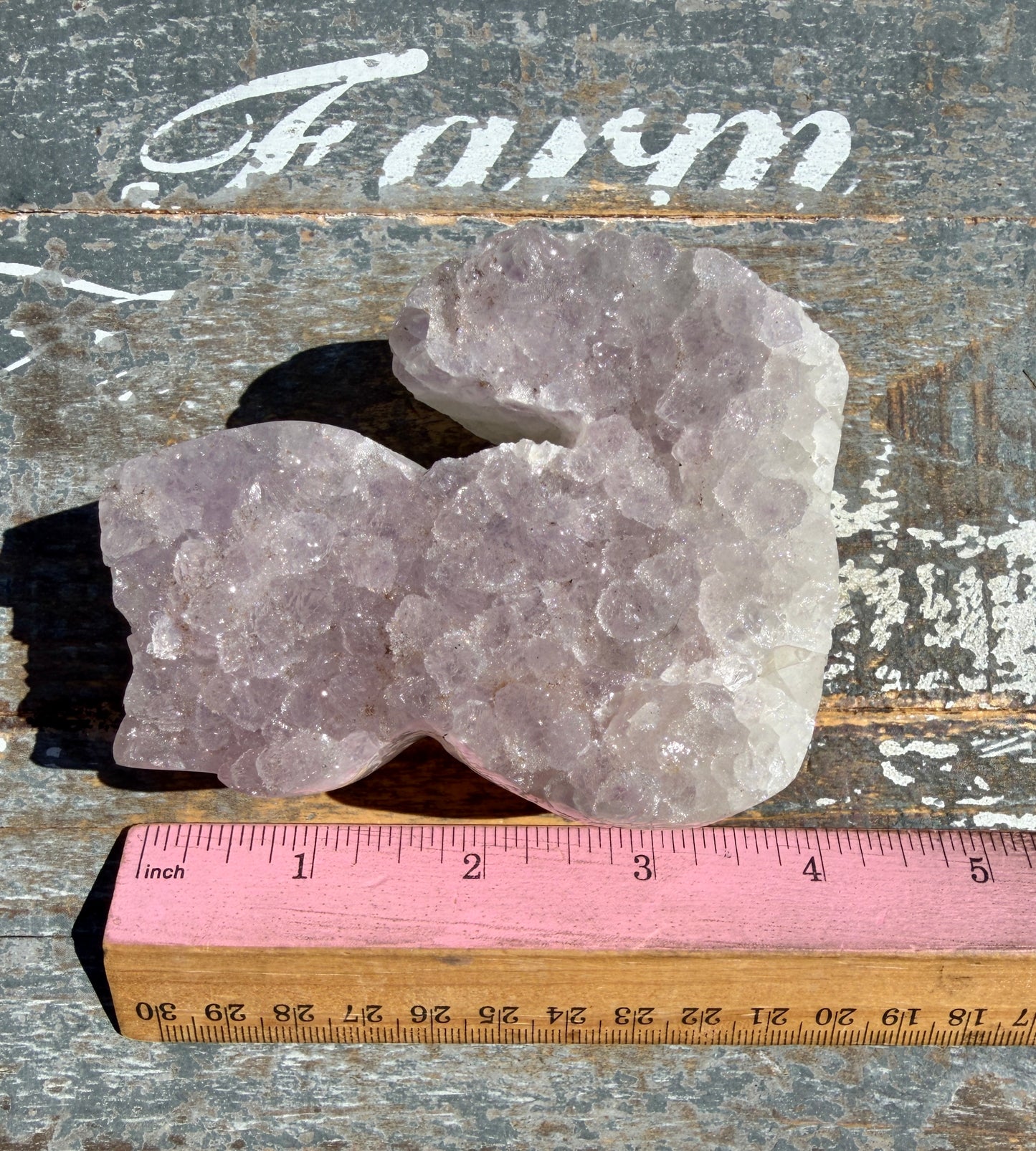 Sparkly Druzy Amethyst Cat (hand carved) | Brazil | Opt 95 (VIDEO IN LISTING)
