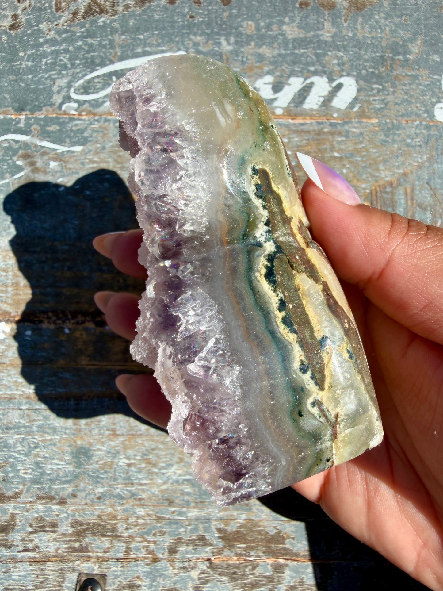 Sparkly Druzy Amethyst Cat (hand carved) | Brazil | Opt 94 (VIDEO IN LISTING)