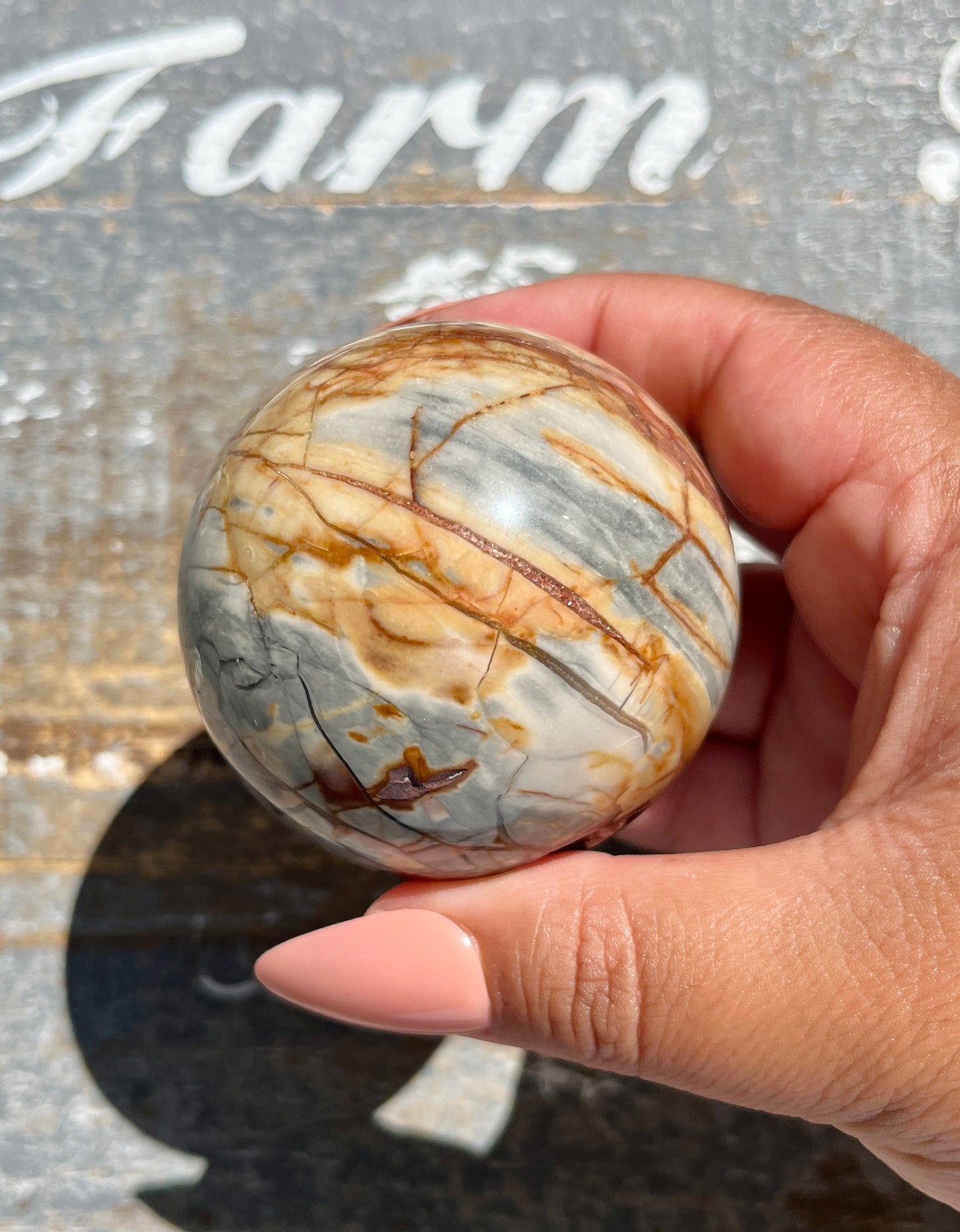 Gorgeous Ibis Jasper Sphere from Madagascar