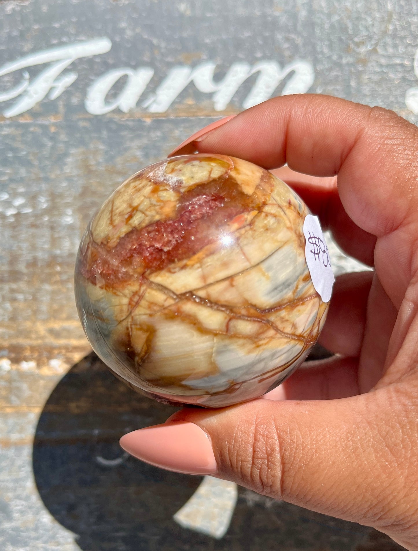 Gorgeous Ibis Jasper Sphere from Madagascar