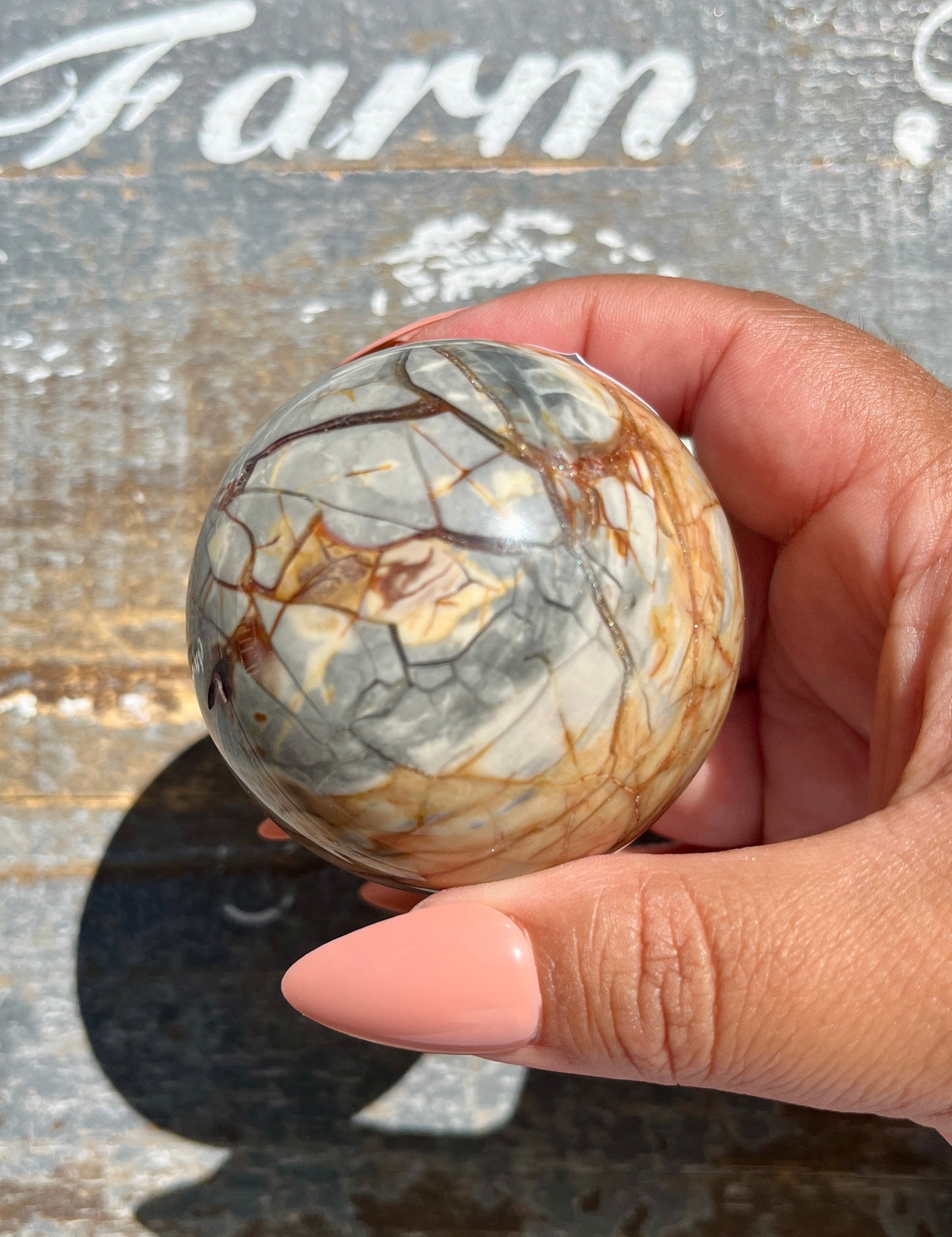 Gorgeous Ibis Jasper Sphere from Madagascar