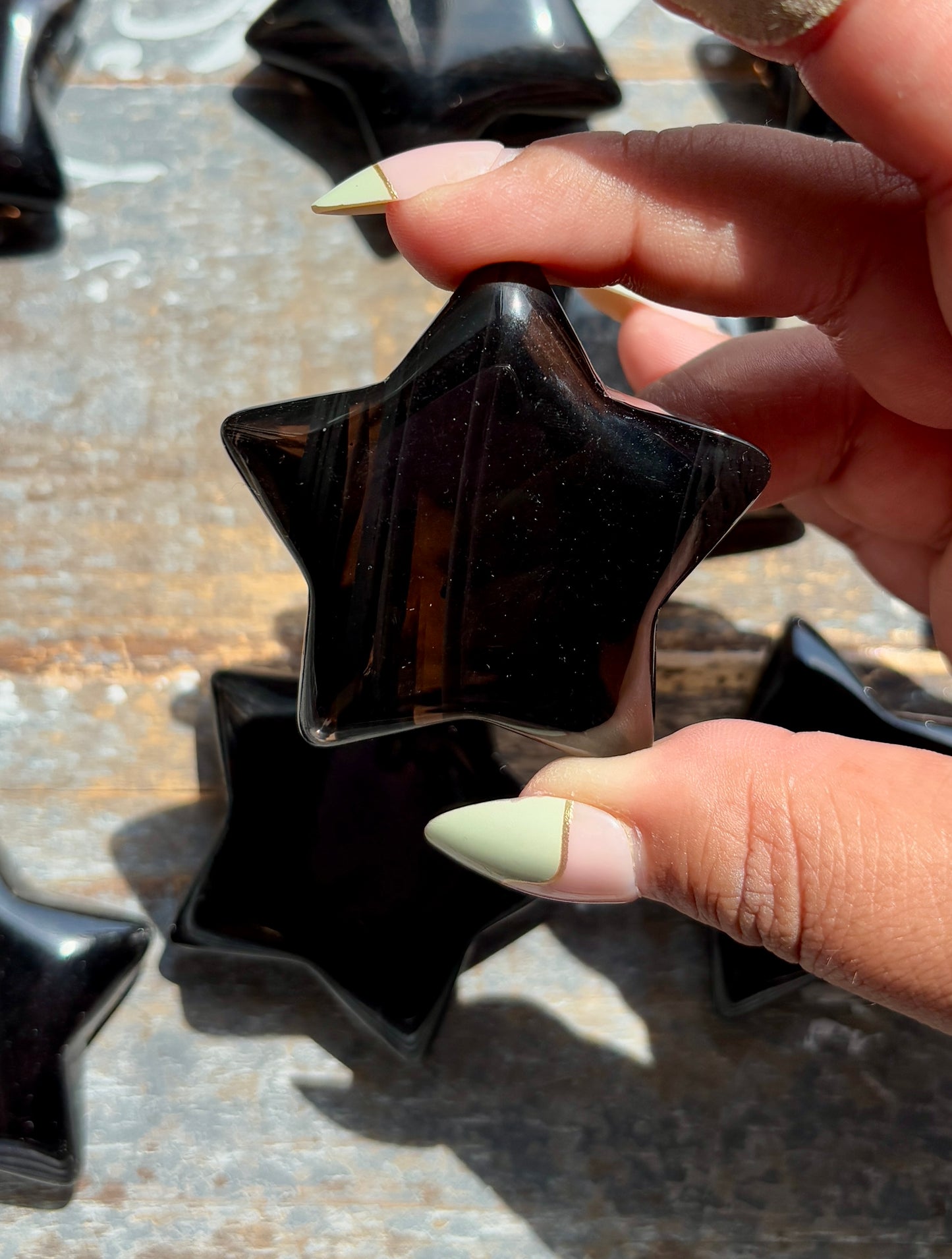 One (1) Midnight Lace Obsidian Star | Intuitively Chosen