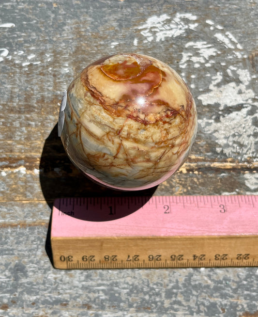 Gorgeous Ibis Jasper Sphere from Madagascar