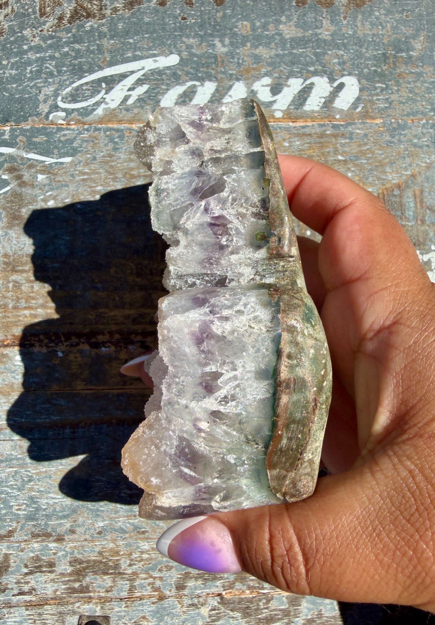 Sparkly Druzy Amethyst Cat (hand carved) | Brazil | Opt 96 (VIDEO IN LISTING)