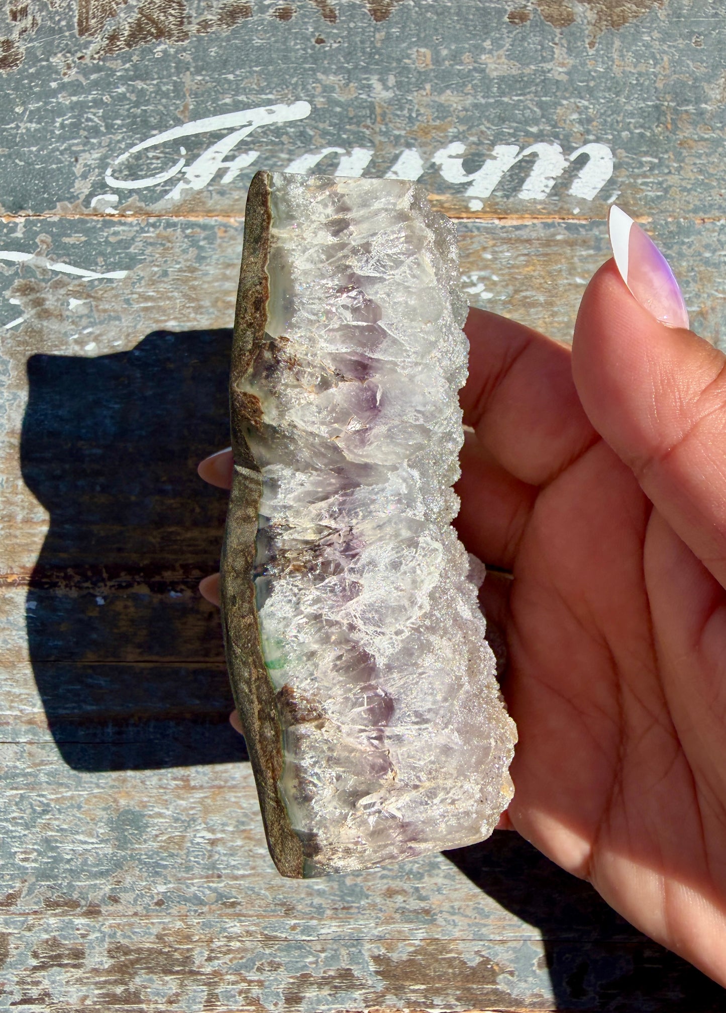 Sparkly Druzy Amethyst Cat (hand carved) | Brazil | Opt 96 (VIDEO IN LISTING)