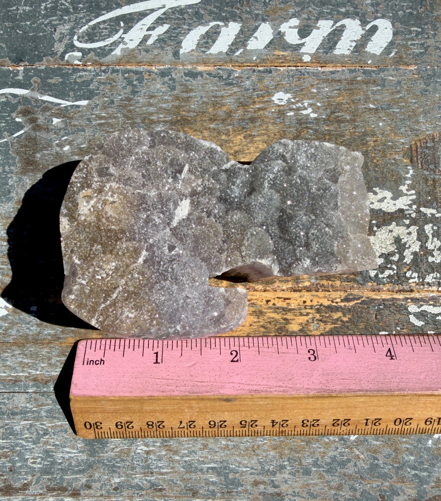 Sparkly Druzy Amethyst Cat (hand carved) | Brazil | Opt 96 (VIDEO IN LISTING)