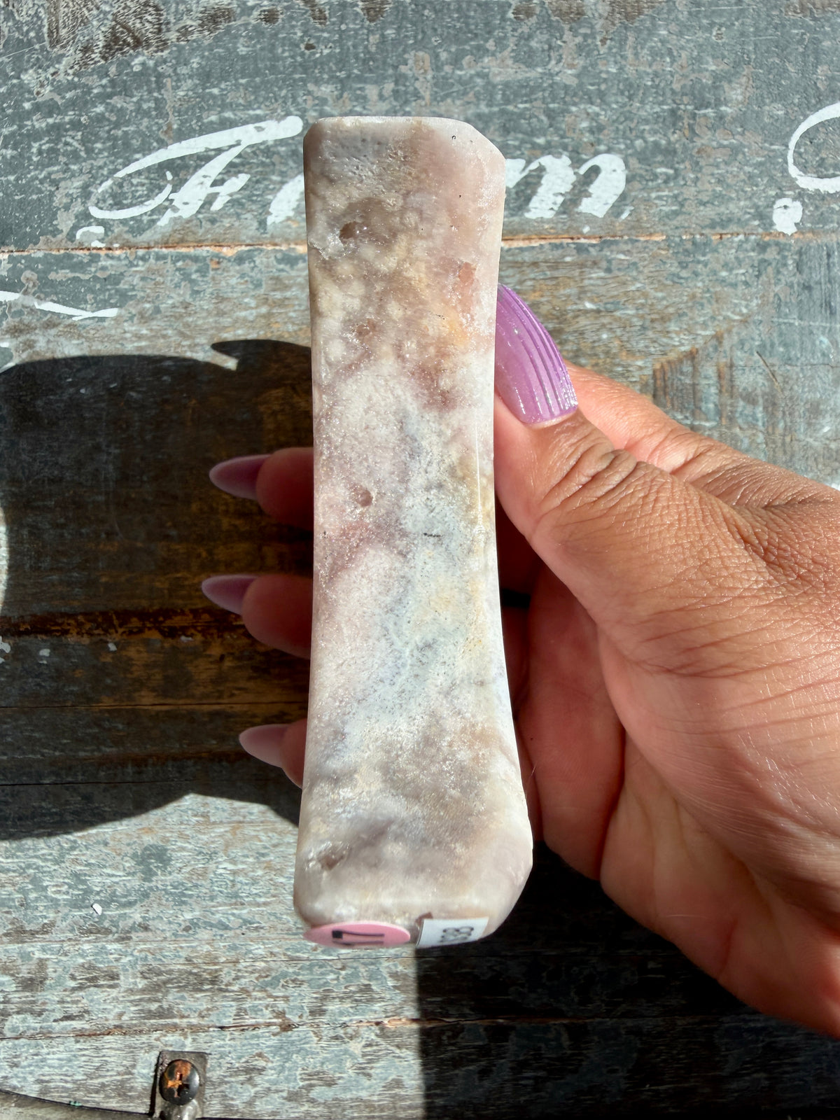 Gorgeous Pink Amethyst Moon on Stand | Brazil | Opt 17