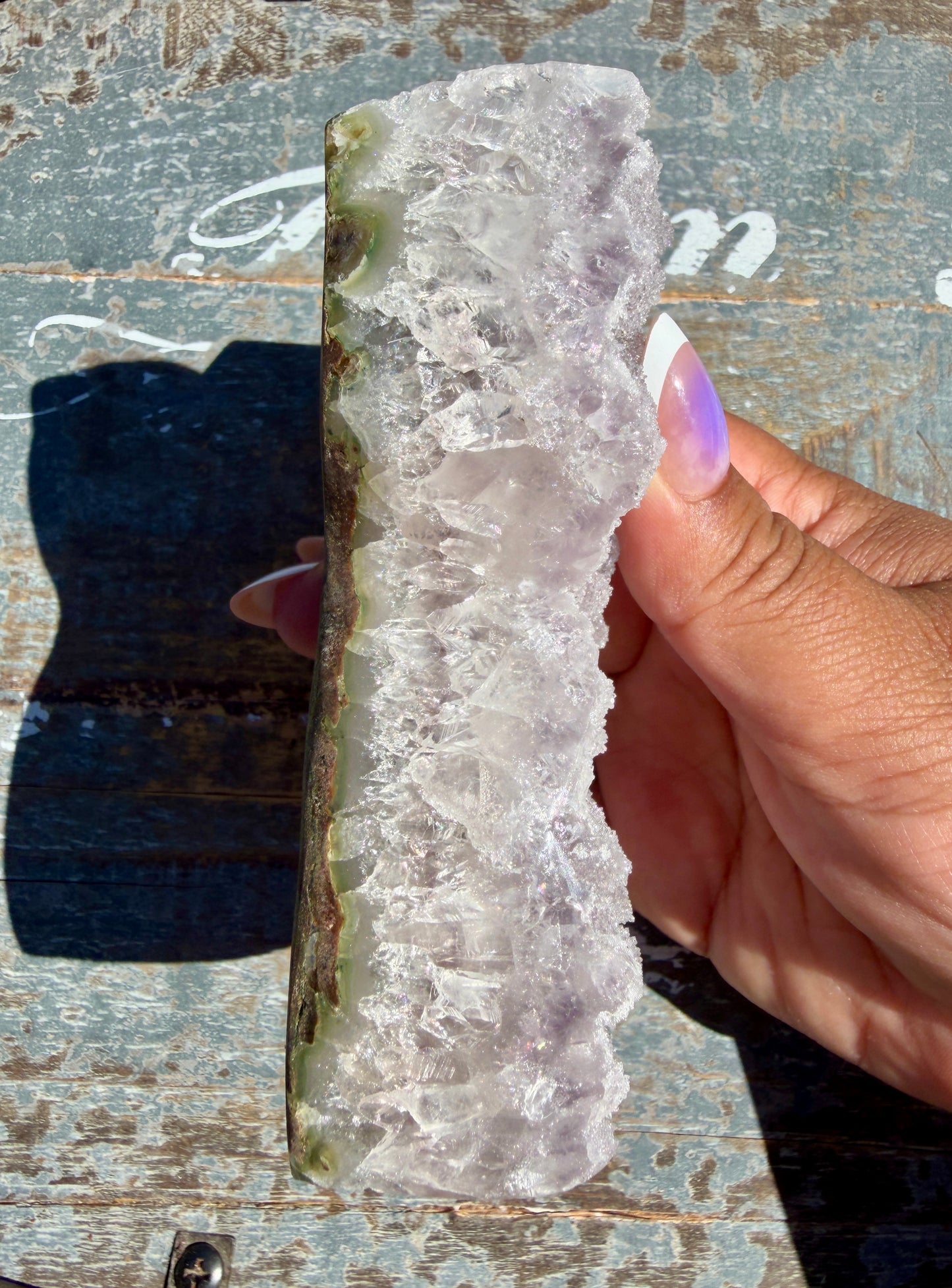 Sparkly Druzy Amethyst Cat (hand carved) | Brazil | Opt 98 (VIDEO IN LISTING)