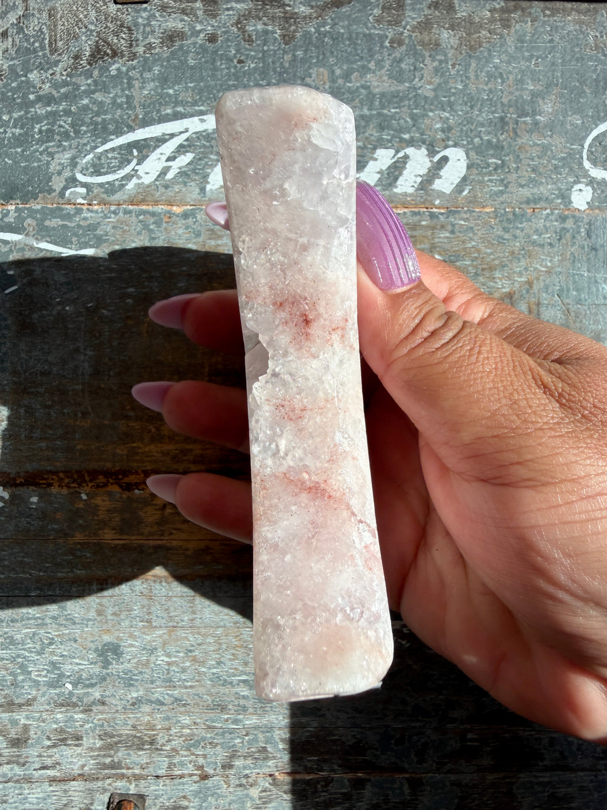 Gorgeous Pink Amethyst Moon on Stand | Brazil | Opt 18