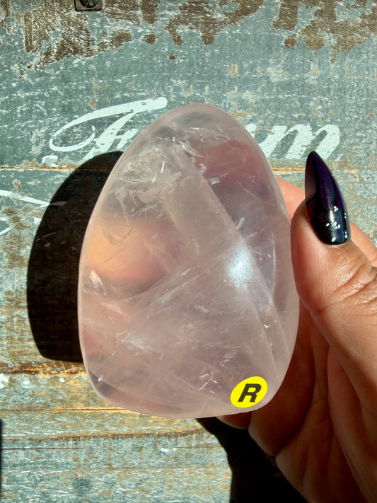 Gorgeous Jelly Rose Quartz Freeform | Opt R (wobbly, Putty Included)