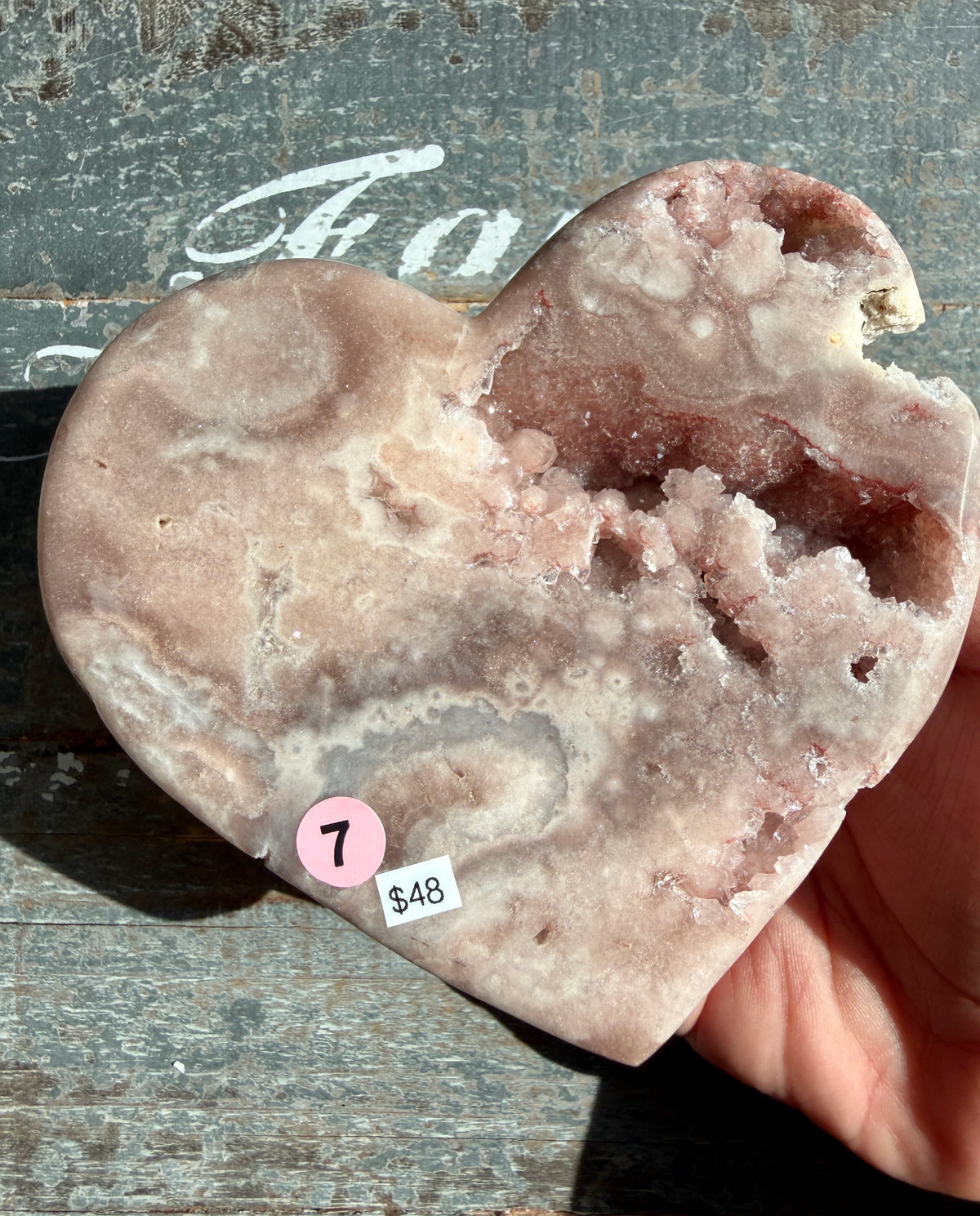 Gorgeous Pink Amethyst Heart on Stand | Brazil | Opt 7