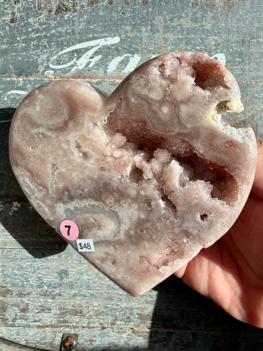 Gorgeous Pink Amethyst Heart on Stand | Brazil | Opt 7