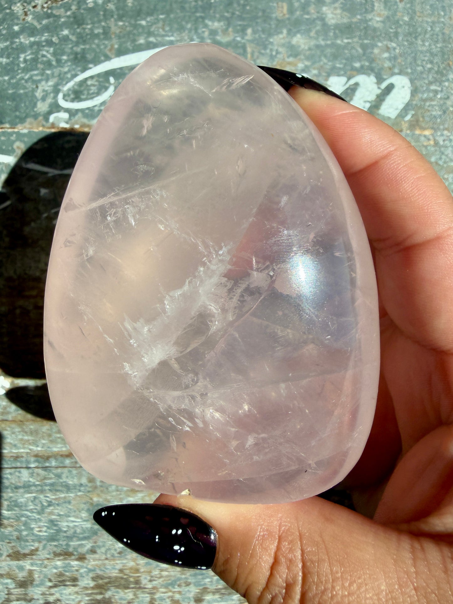 Gorgeous Jelly Rose Quartz Freeform | Opt R (wobbly, Putty Included)