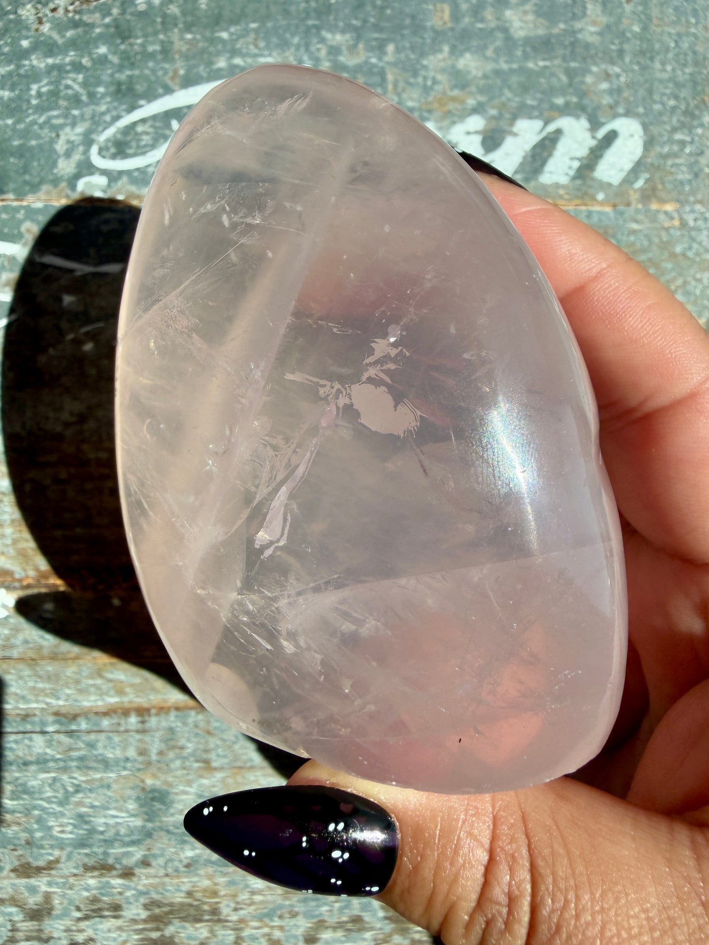 Gorgeous Jelly Rose Quartz Freeform | Opt R (wobbly, Putty Included)