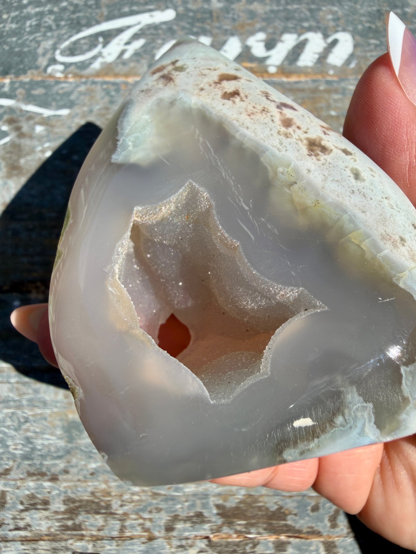 Gorgeous Green Flower Agate Flame | Madagascar | Opt X
