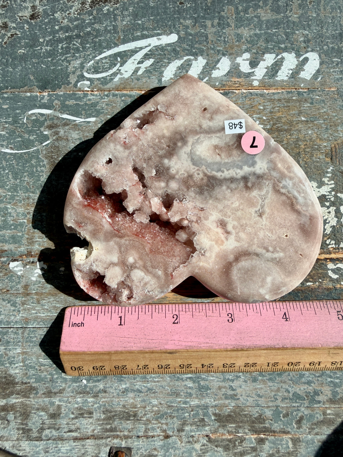 Gorgeous Pink Amethyst Heart on Stand | Brazil | Opt 7