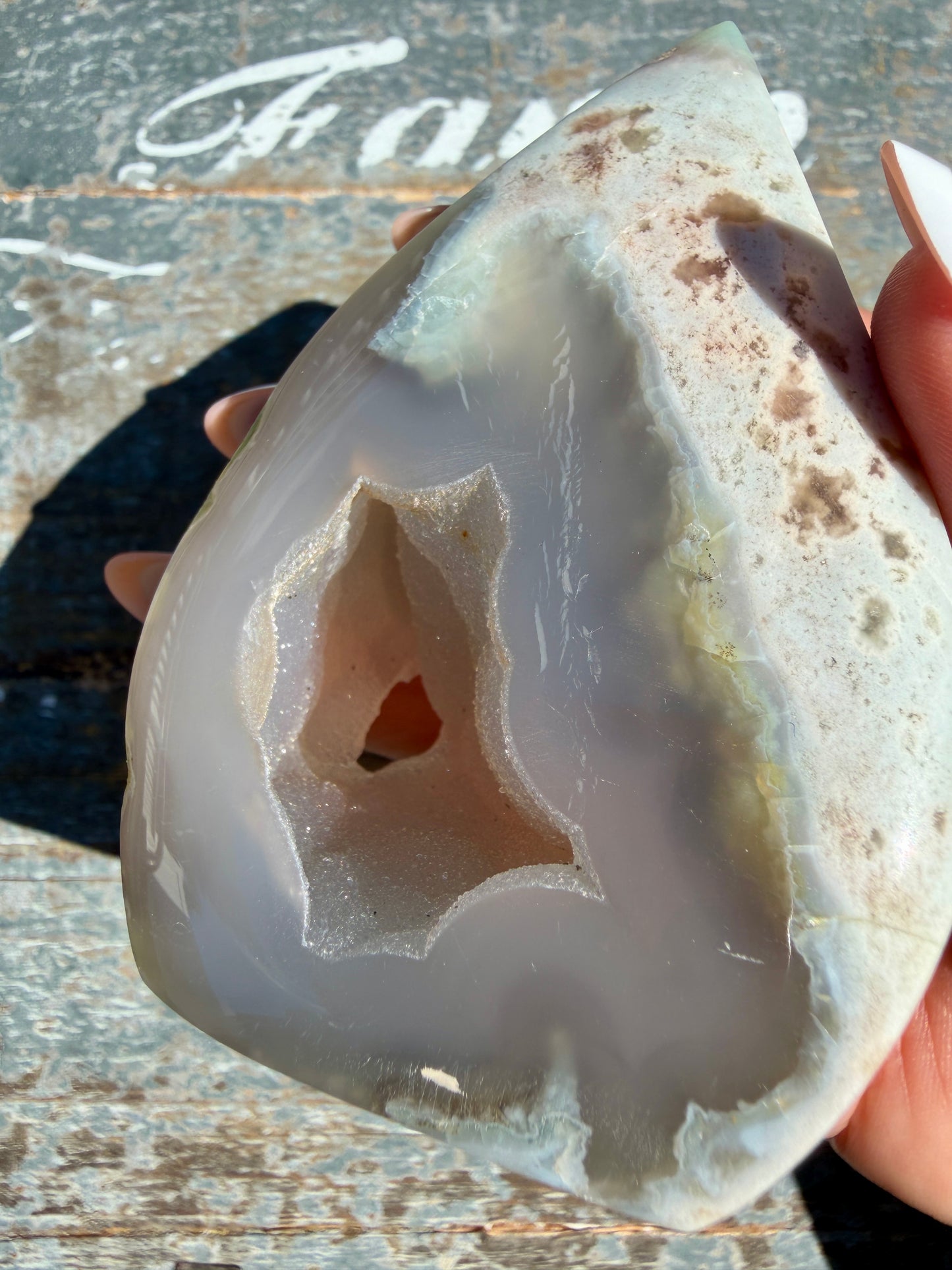 Gorgeous Green Flower Agate Flame | Madagascar | Opt X