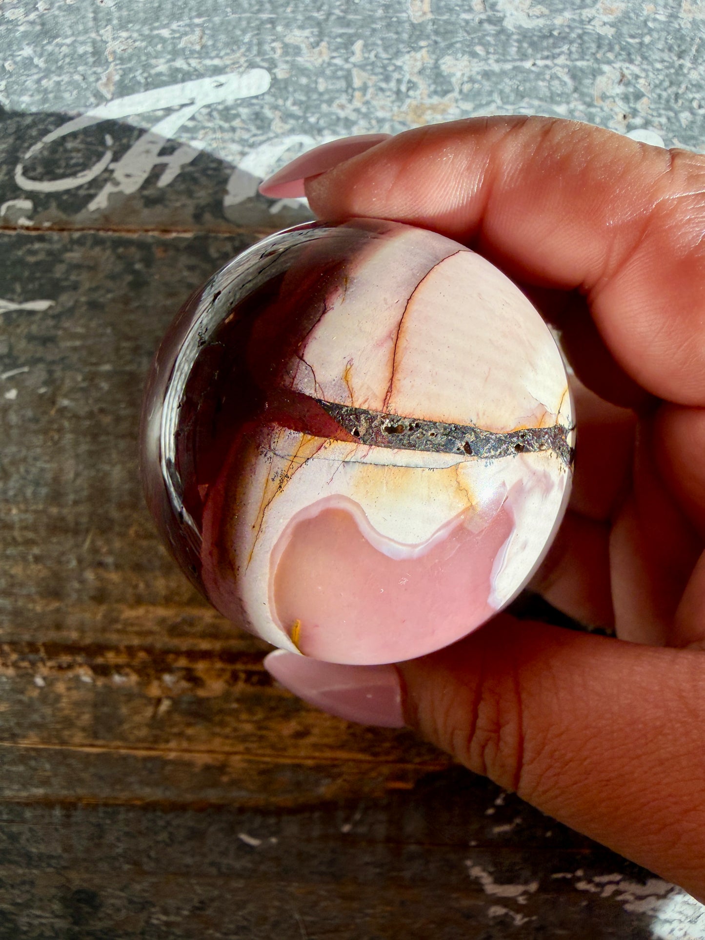 Gorgeous Mookaite Sphere from Australia | Opt R