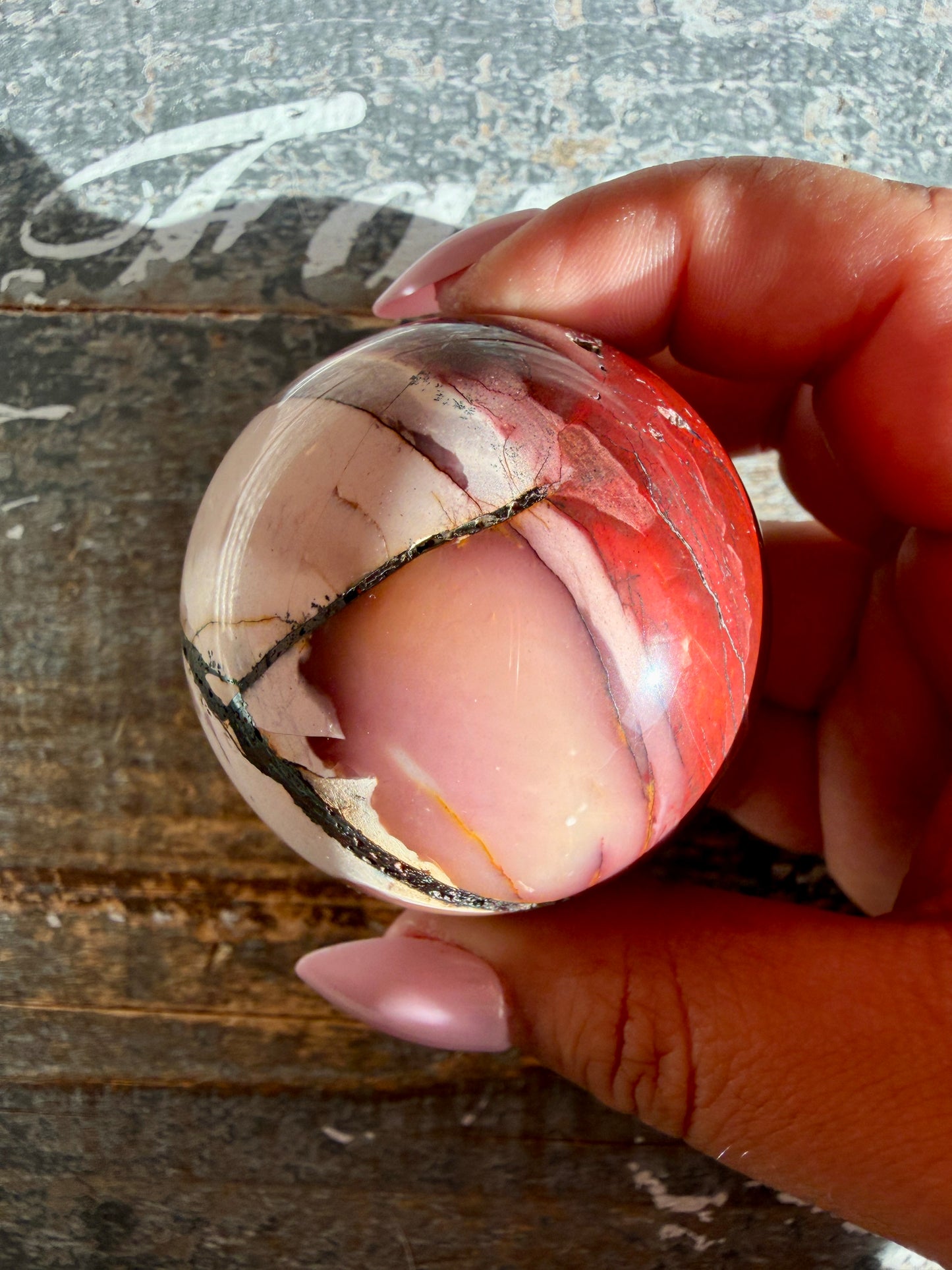 Gorgeous Mookaite Sphere from Australia | Opt R