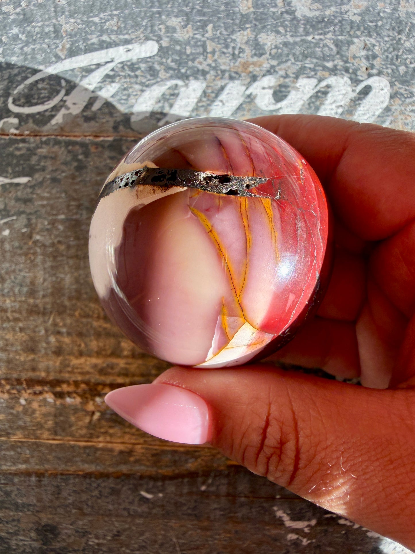 Gorgeous Mookaite Sphere from Australia | Opt R