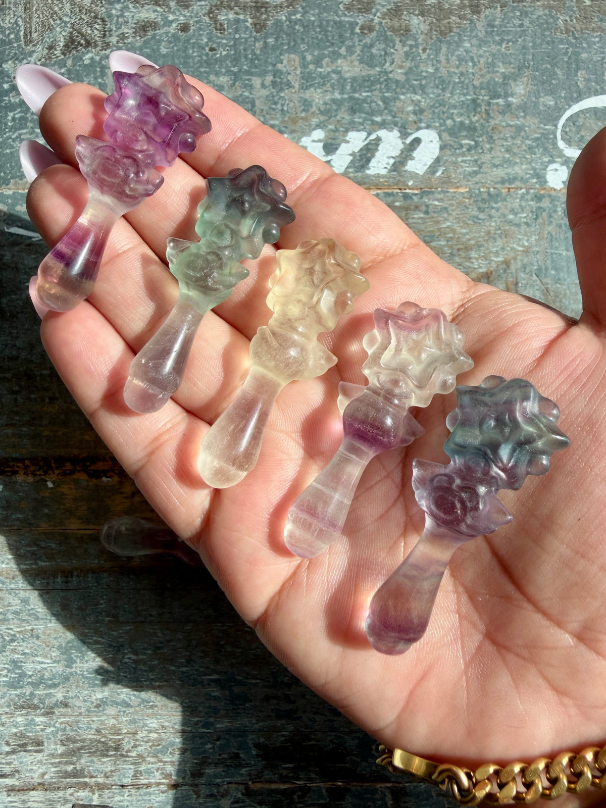 One (1) Adorable Candy Fluorite Mini Star Wand | Intuitively Chosen