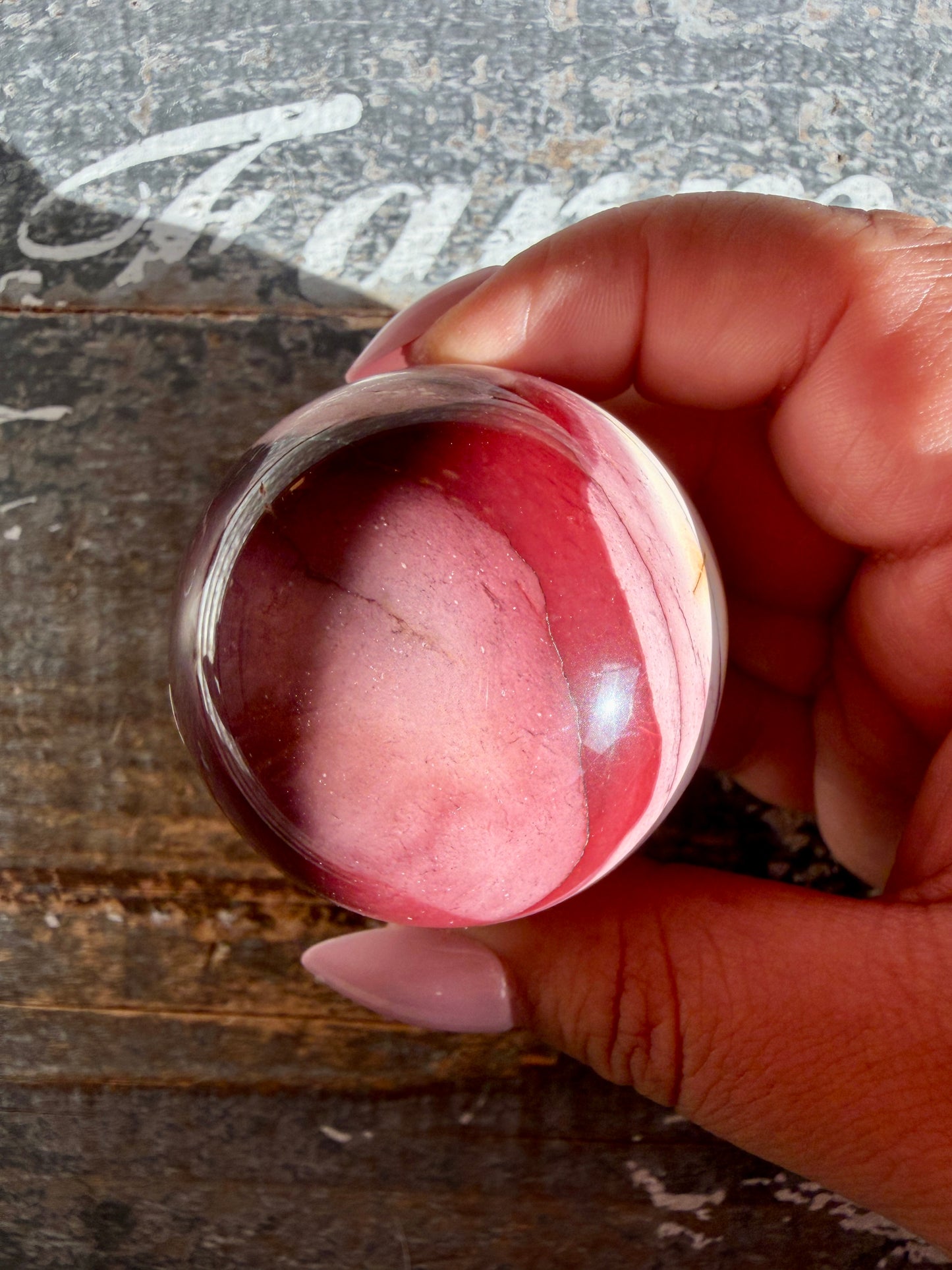 Gorgeous Mookaite Sphere from Australia | Opt O