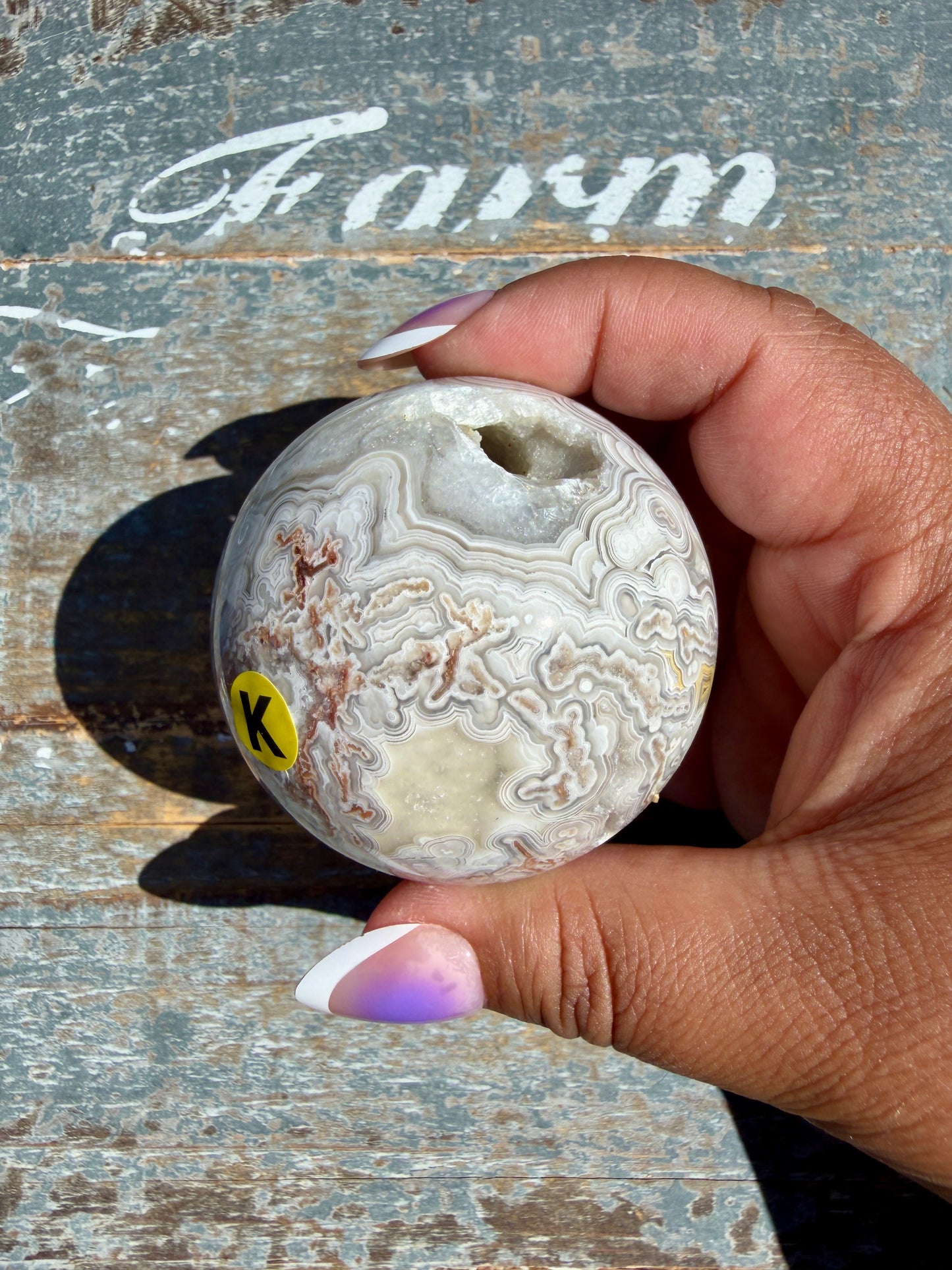 Gorgeous Crazy Lace Agate Sphere | Mexico | Opt K