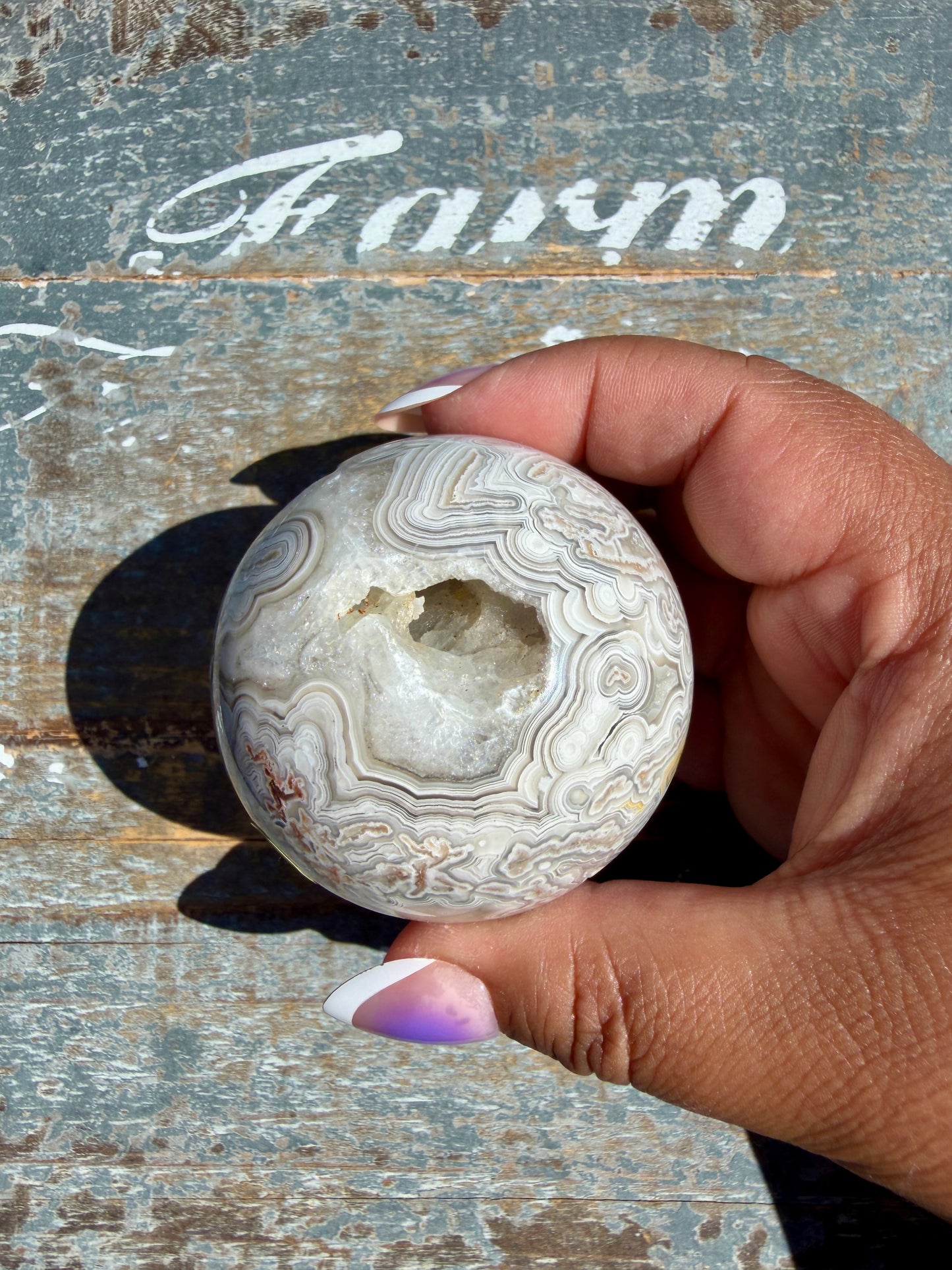 Gorgeous Crazy Lace Agate Sphere | Mexico | Opt K