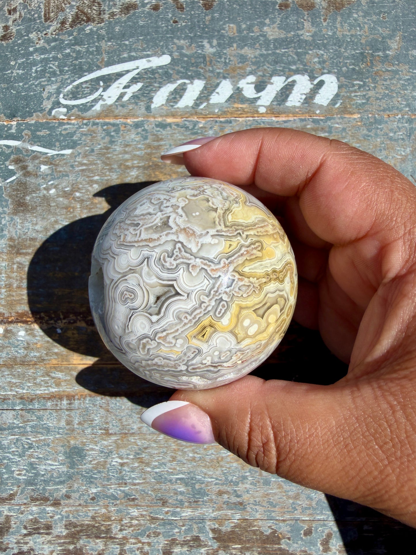 Gorgeous Crazy Lace Agate Sphere | Mexico | Opt K