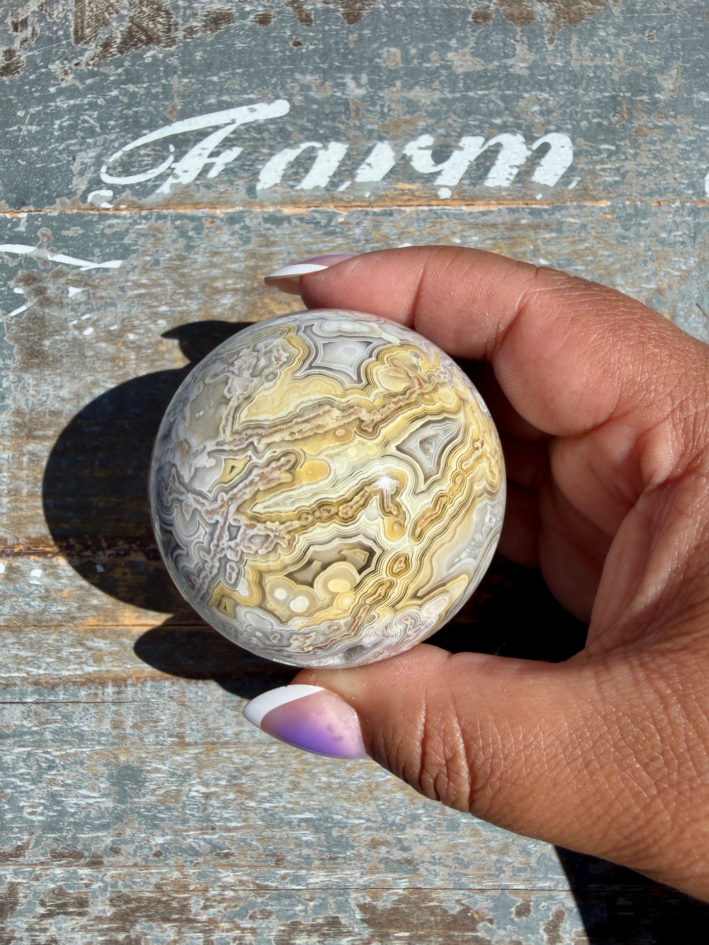 Gorgeous Crazy Lace Agate Sphere | Mexico | Opt K