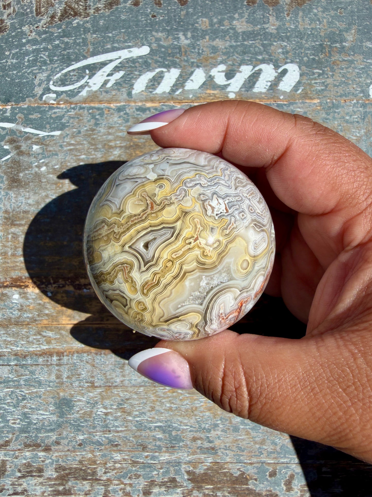 Gorgeous Crazy Lace Agate Sphere | Mexico | Opt K