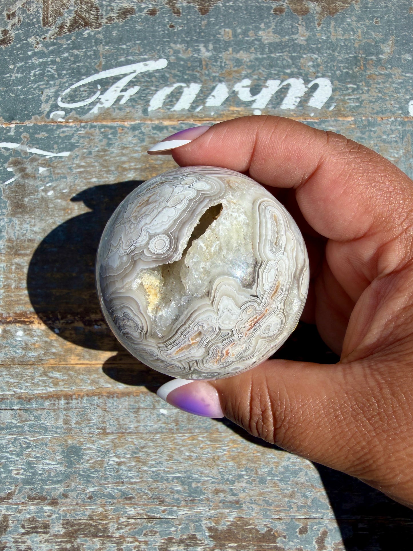 Gorgeous Crazy Lace Agate Sphere | Mexico | Opt K