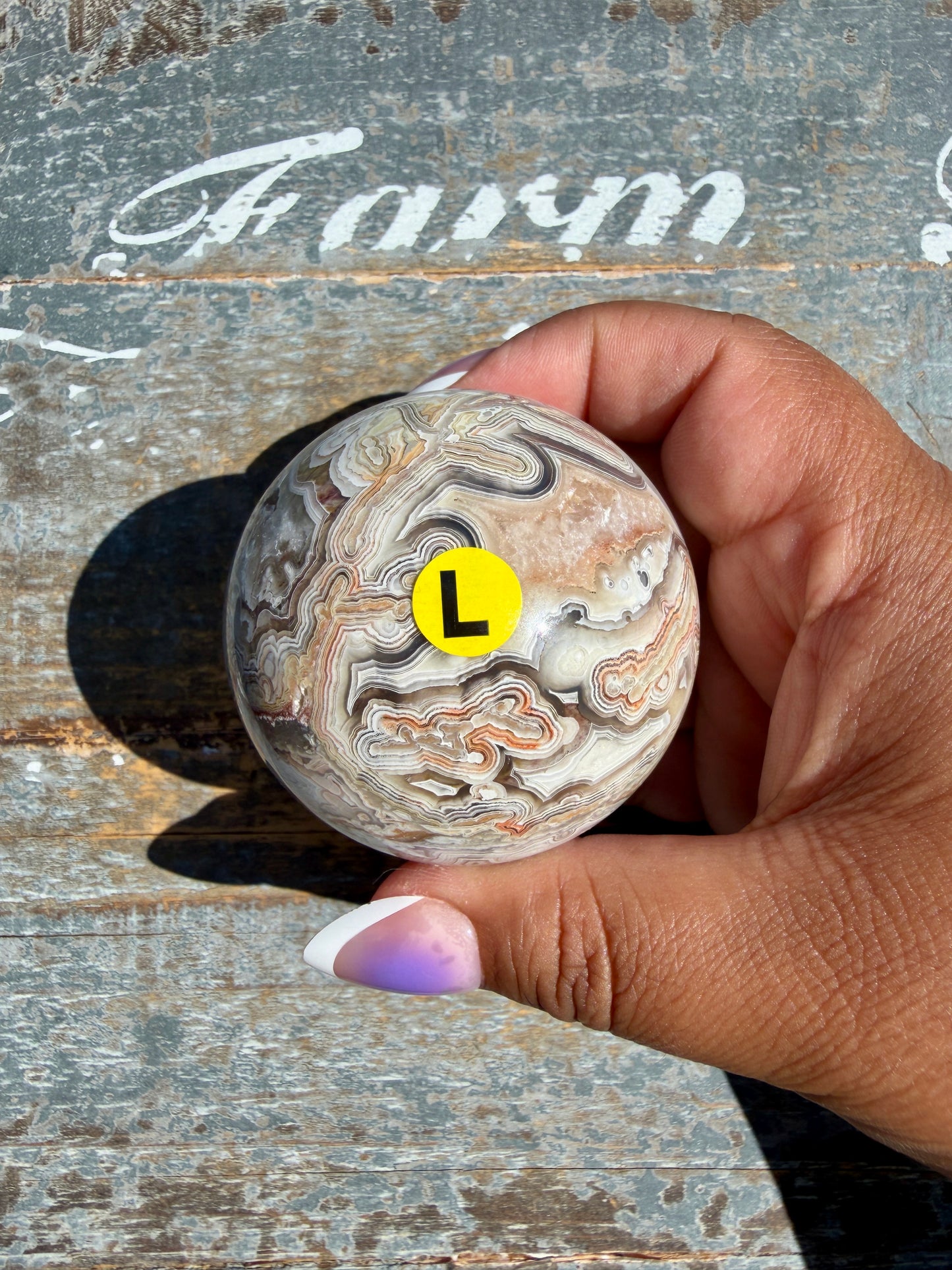 Gorgeous Crazy Lace Agate Sphere | Mexico | Opt L