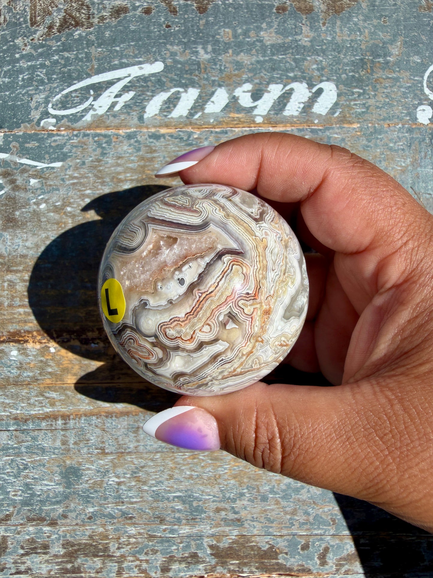 Gorgeous Crazy Lace Agate Sphere | Mexico | Opt L