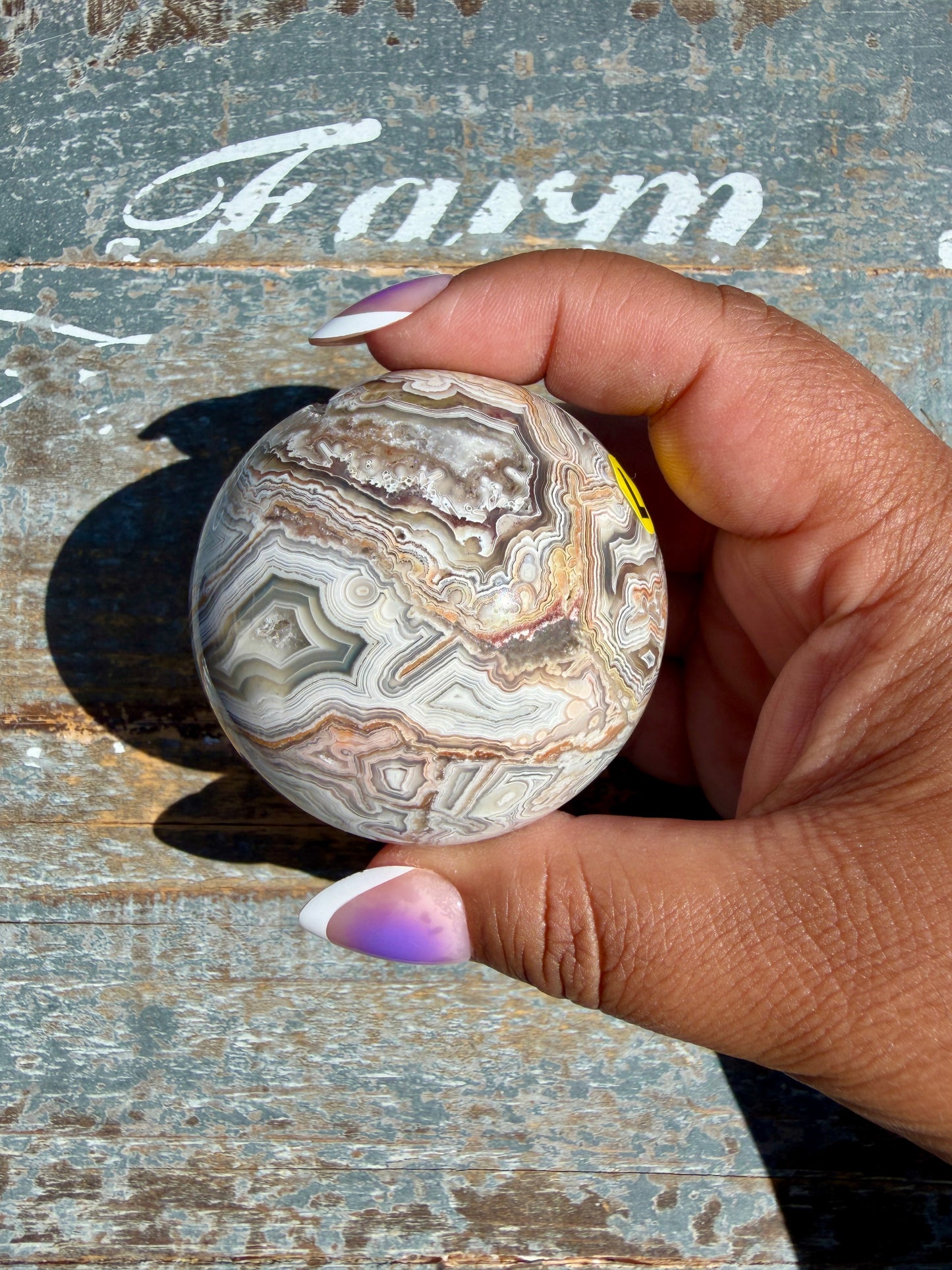 Gorgeous Crazy Lace Agate Sphere | Mexico | Opt L