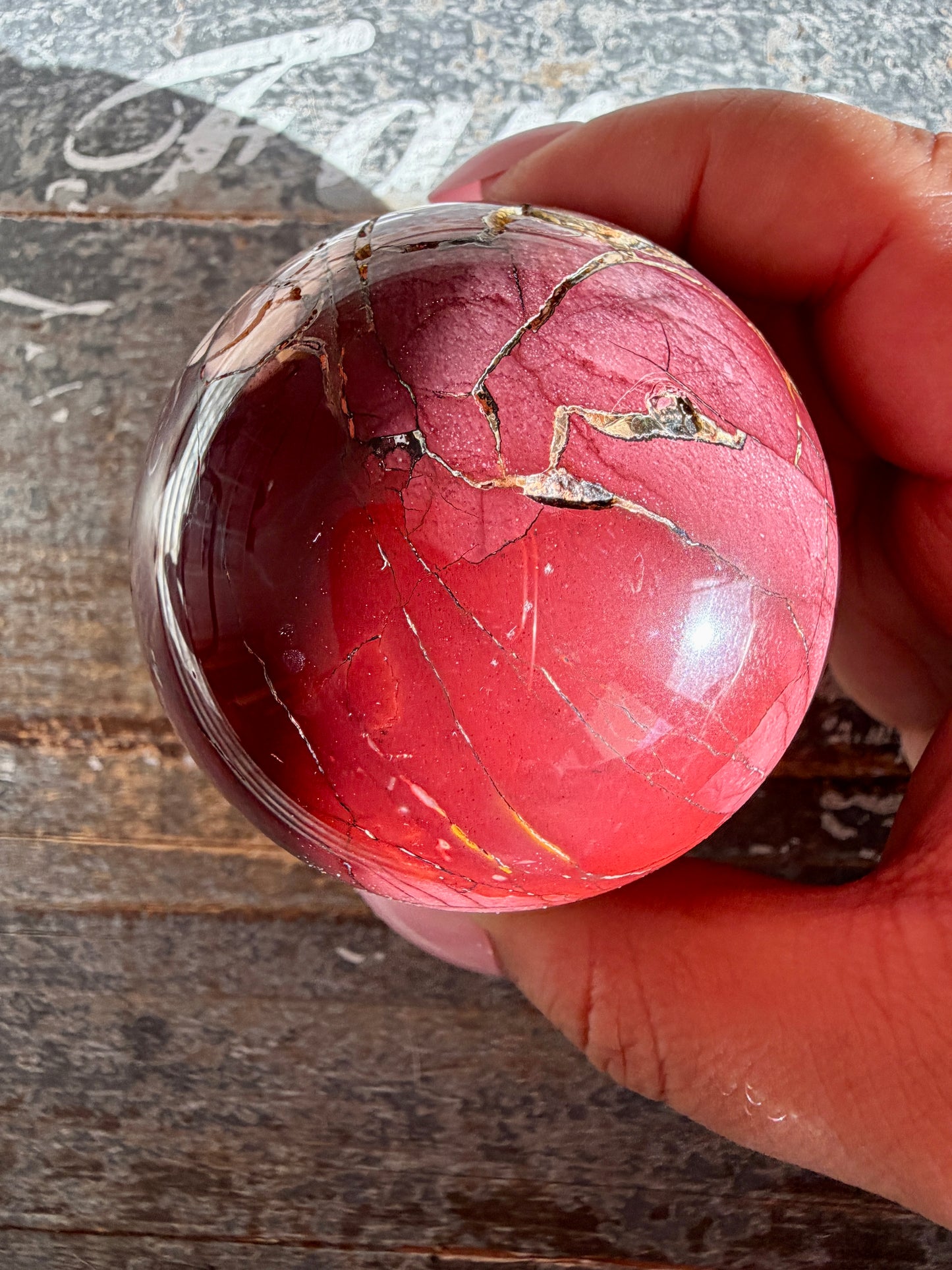 Gorgeous Mookaite Sphere from Australia | Opt K