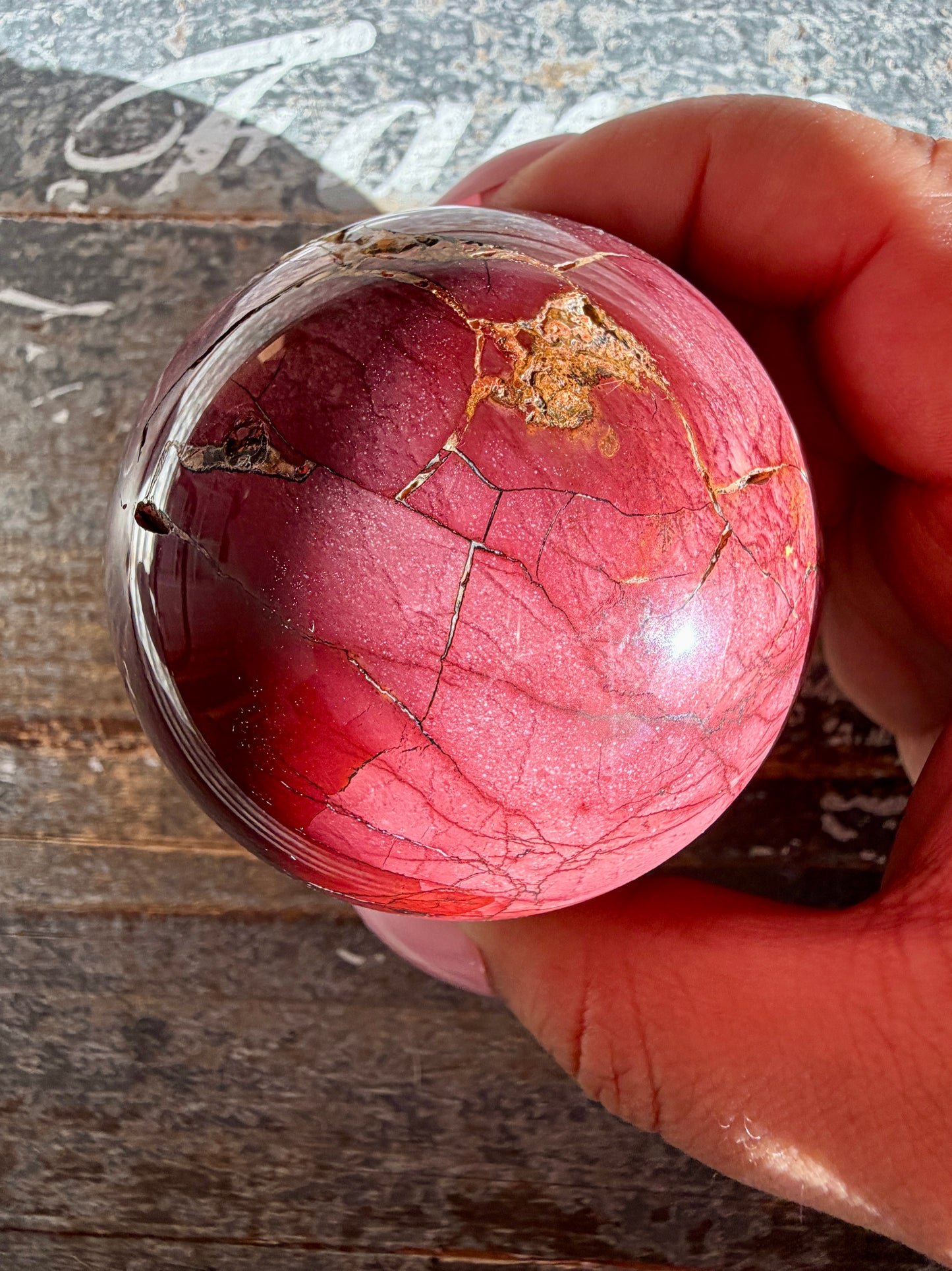 Gorgeous Mookaite Sphere from Australia | Opt K