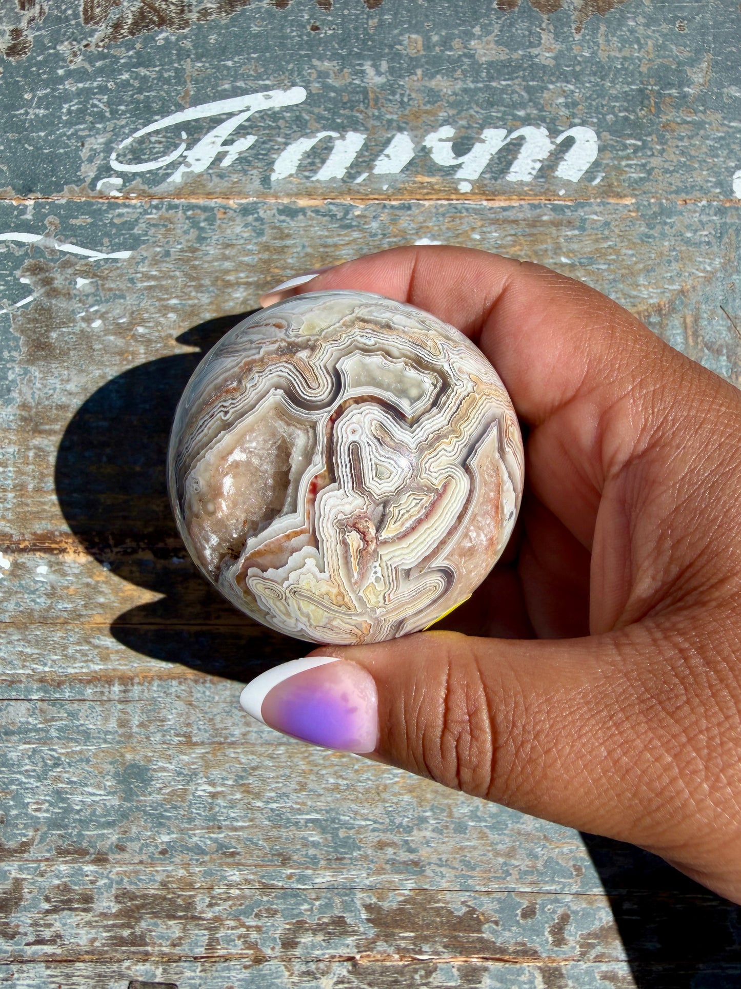 Gorgeous Crazy Lace Agate Sphere | Mexico | Opt L