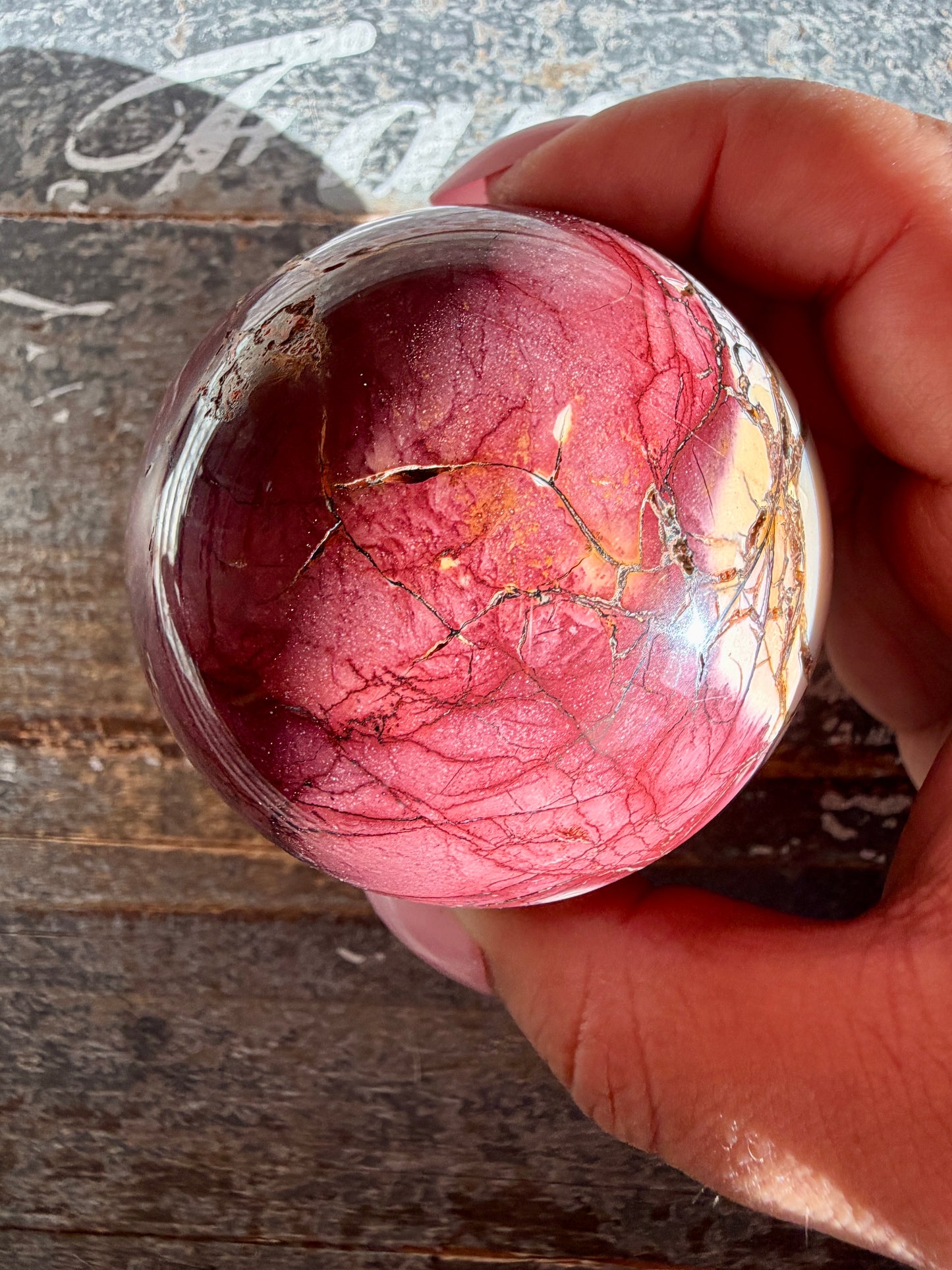 Gorgeous Mookaite Sphere from Australia | Opt K