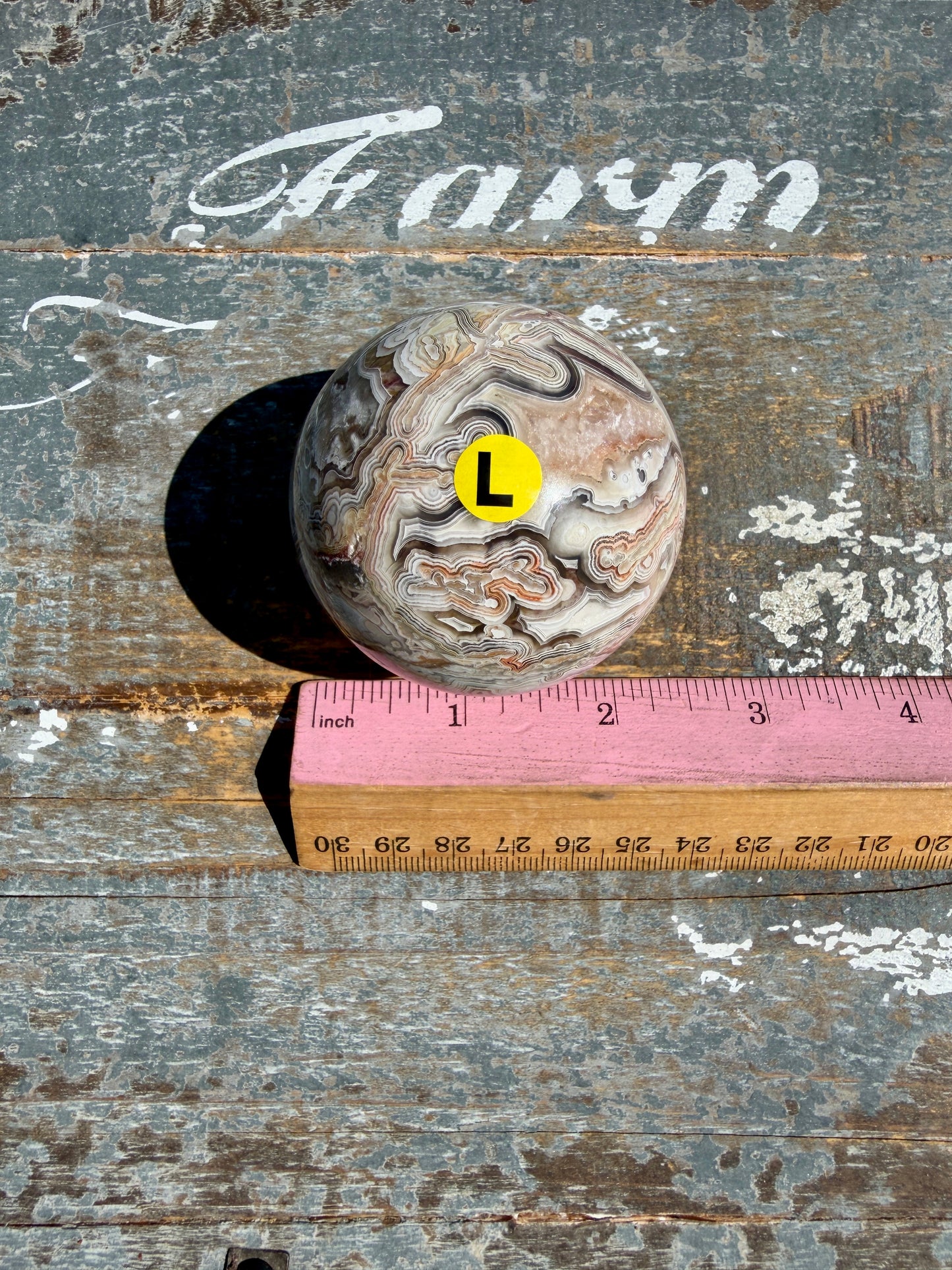 Gorgeous Crazy Lace Agate Sphere | Mexico | Opt L
