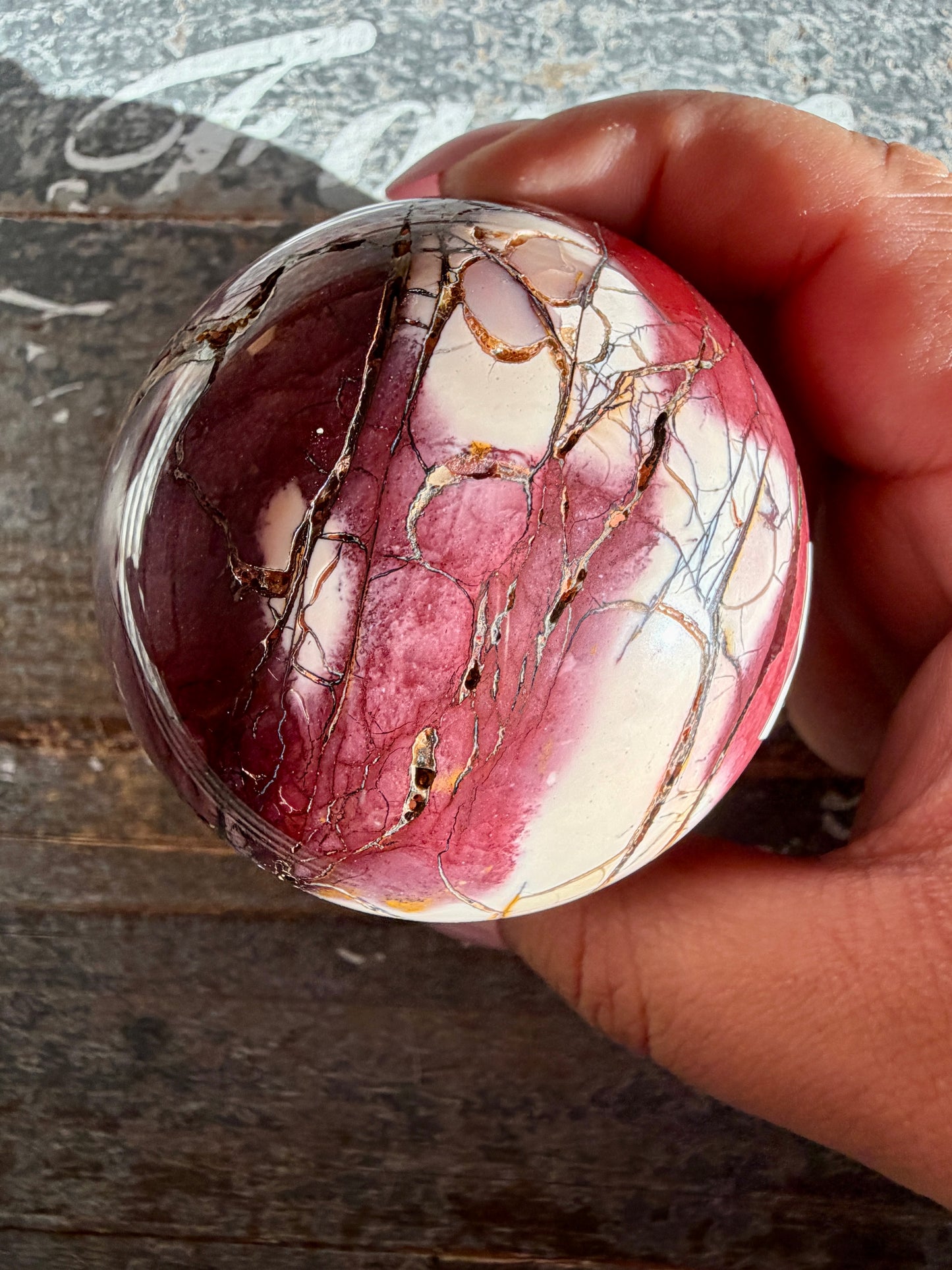 Gorgeous Mookaite Sphere from Australia | Opt K