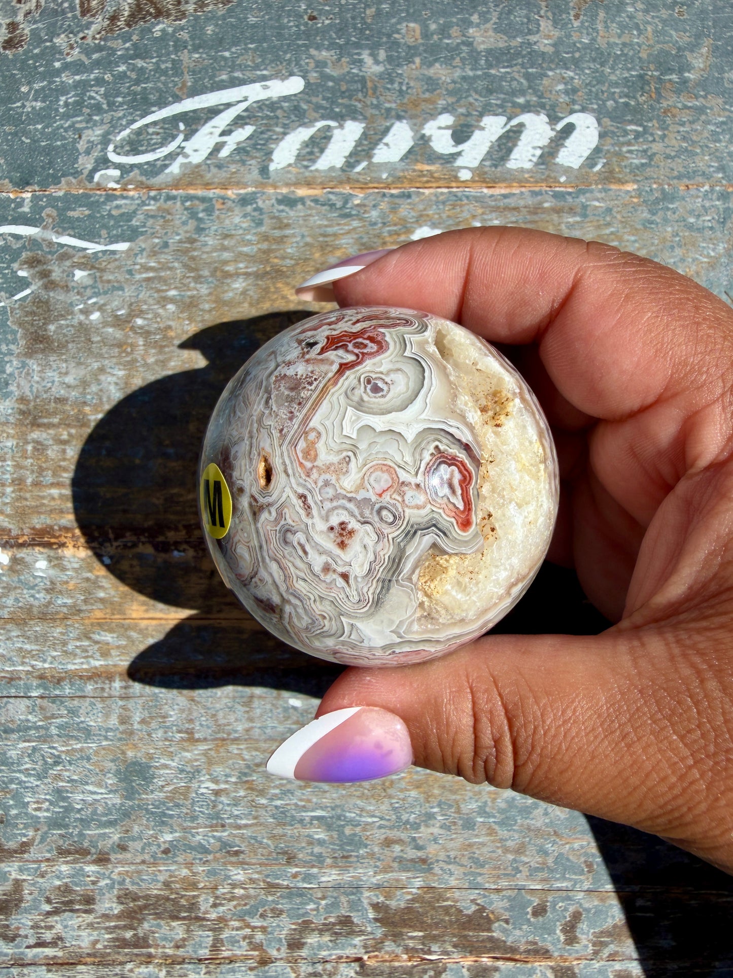 Gorgeous Crazy Lace Agate Sphere | Mexico | Opt M