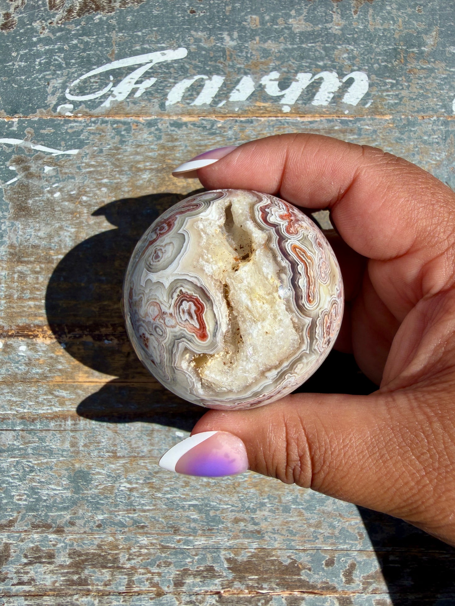 Gorgeous Crazy Lace Agate Sphere | Mexico | Opt M