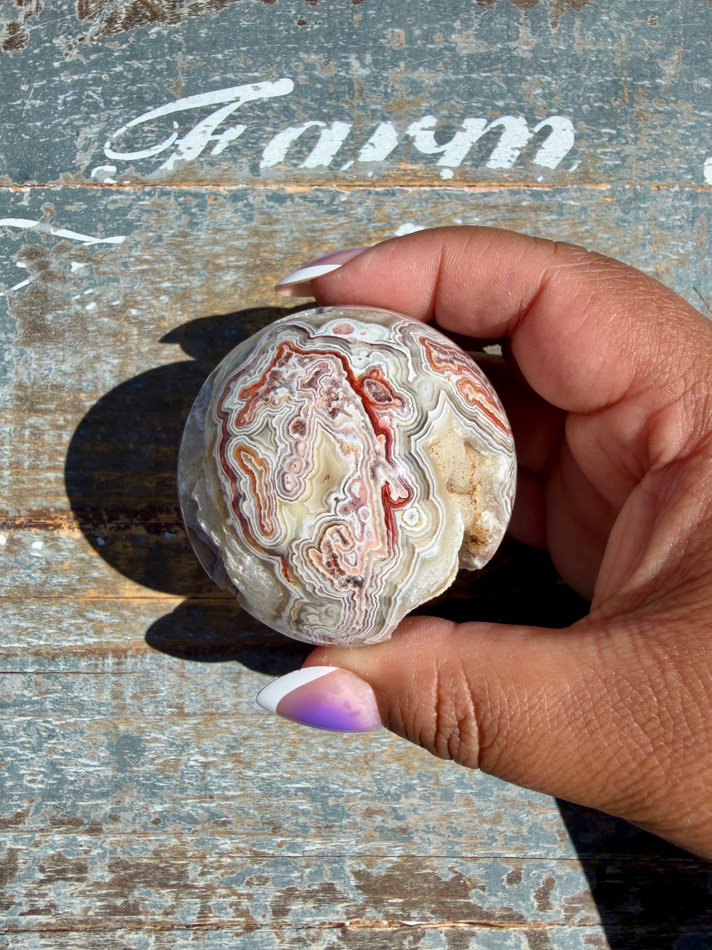 Gorgeous Crazy Lace Agate Sphere | Mexico | Opt M